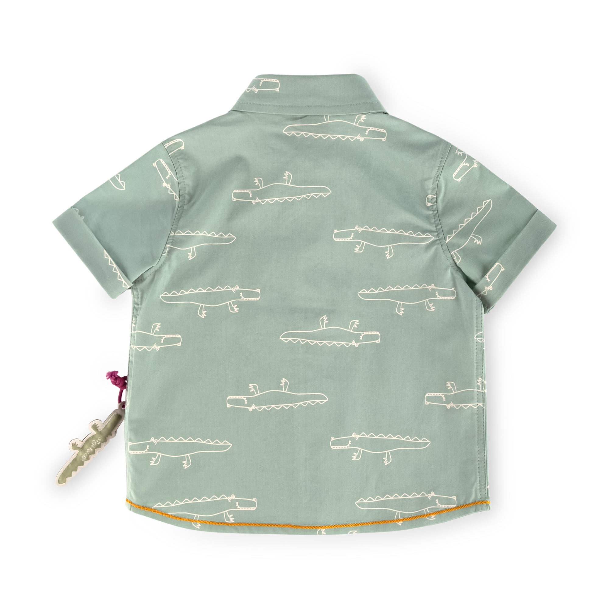 Baby Hemd in Pastellgrün, kurzarm