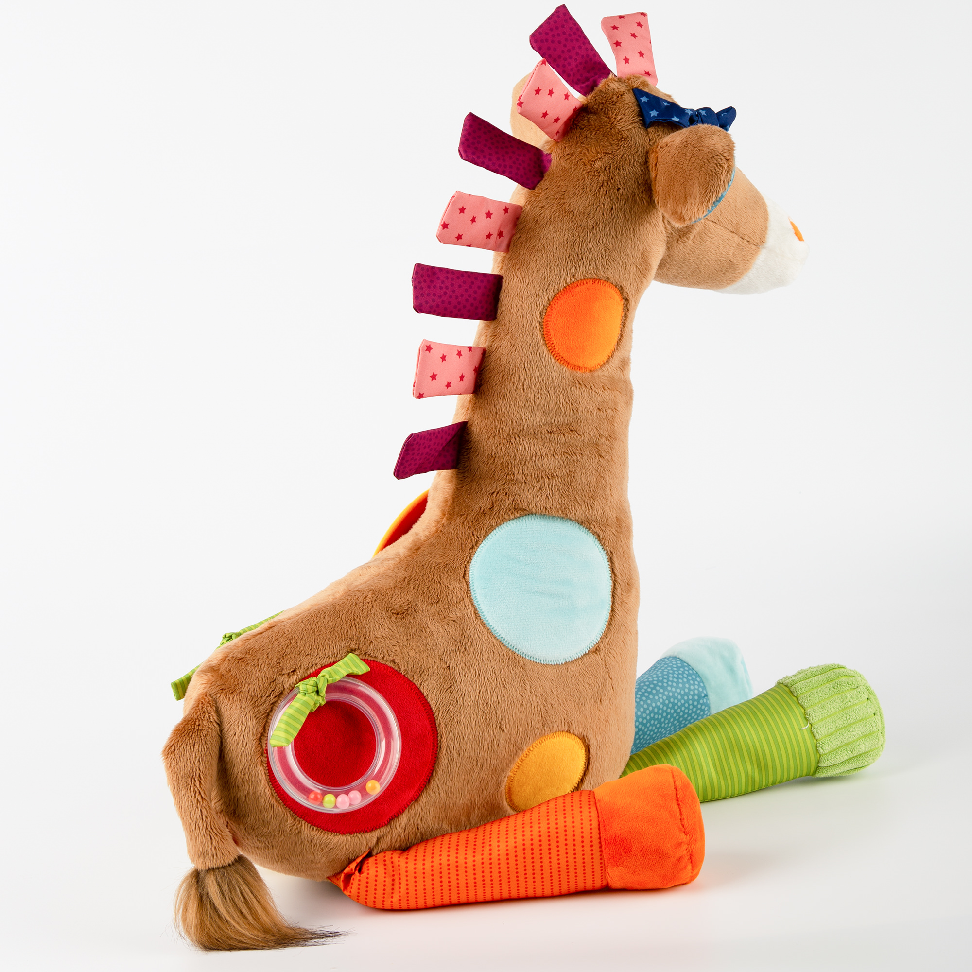 XXL plush giraffe baby activity toy, PlayQ