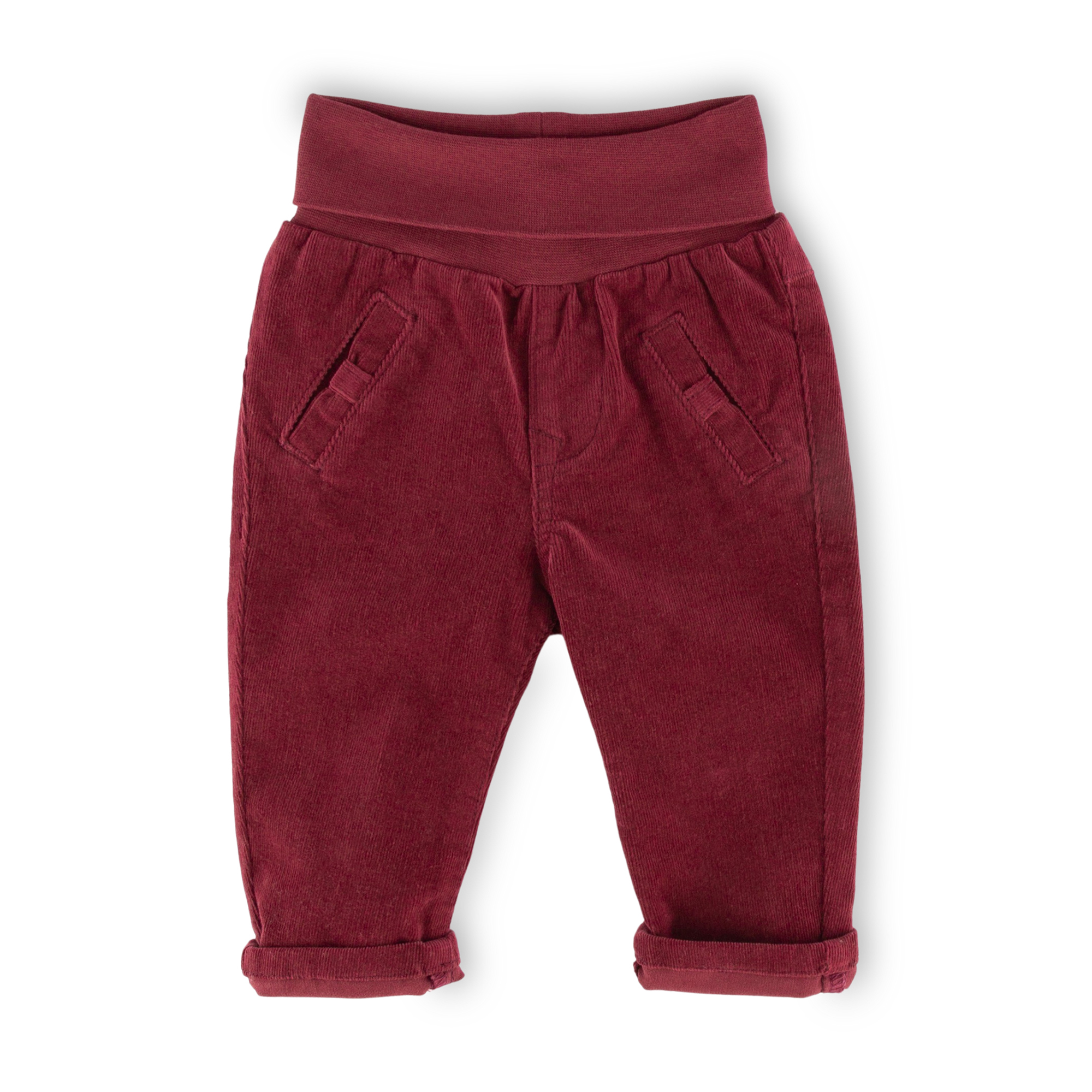 Baby corduroy pants, dark red
