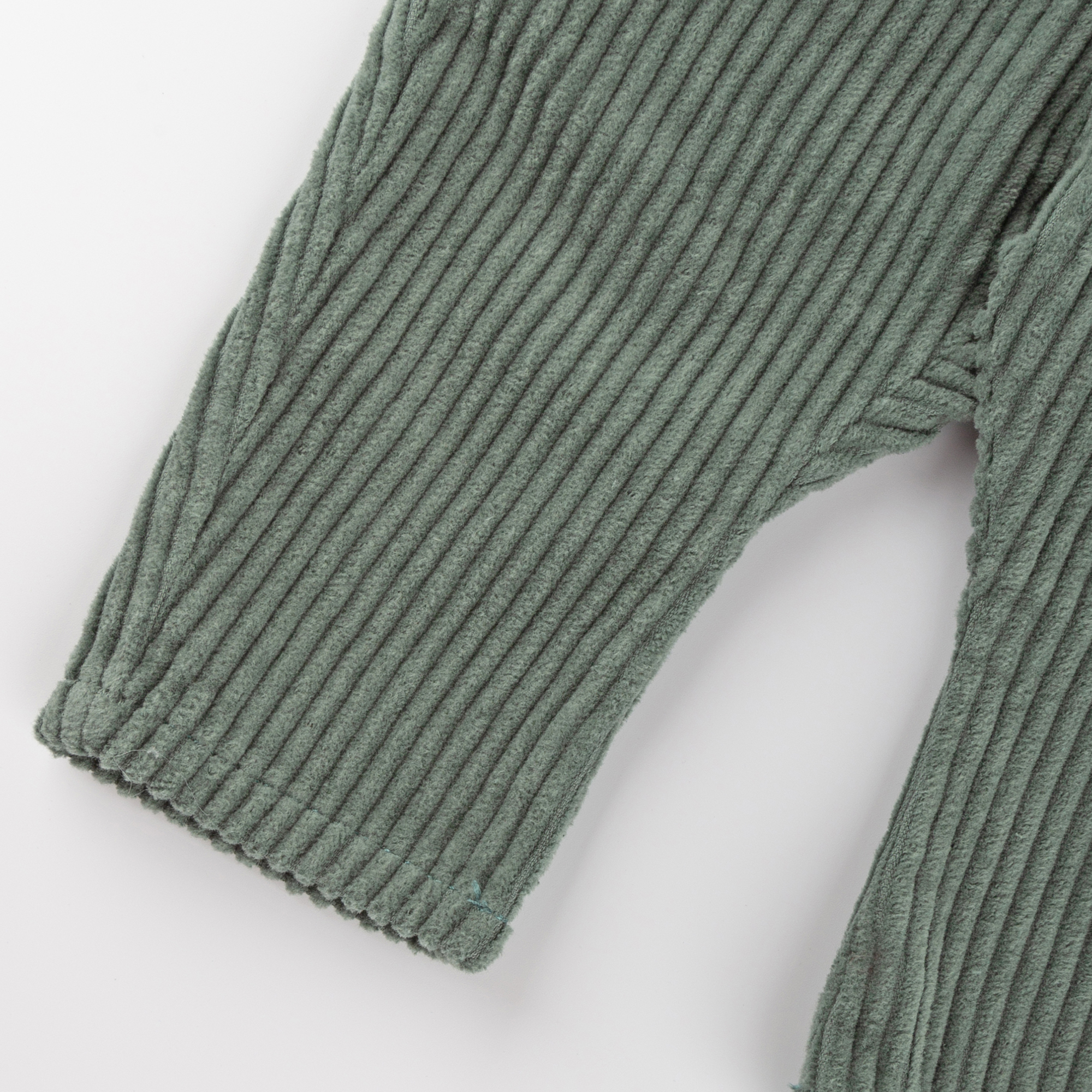 Green baby corduroy dungarees