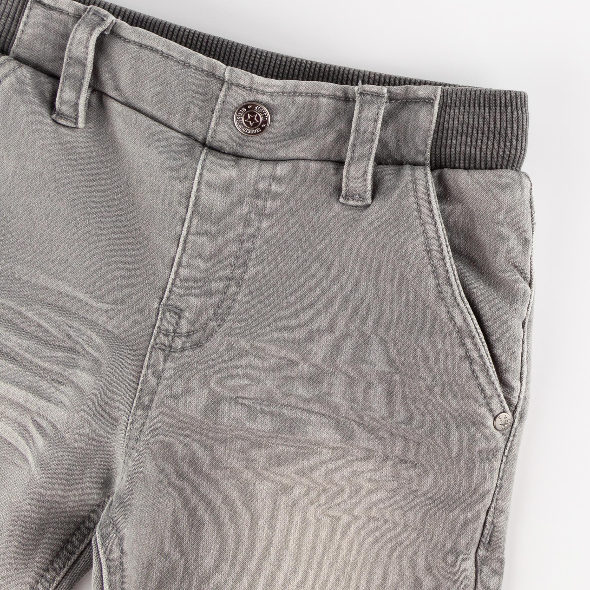 Kinder Jeans Used Look, hellgrau Kinder Jeans Used Look, hellgrau