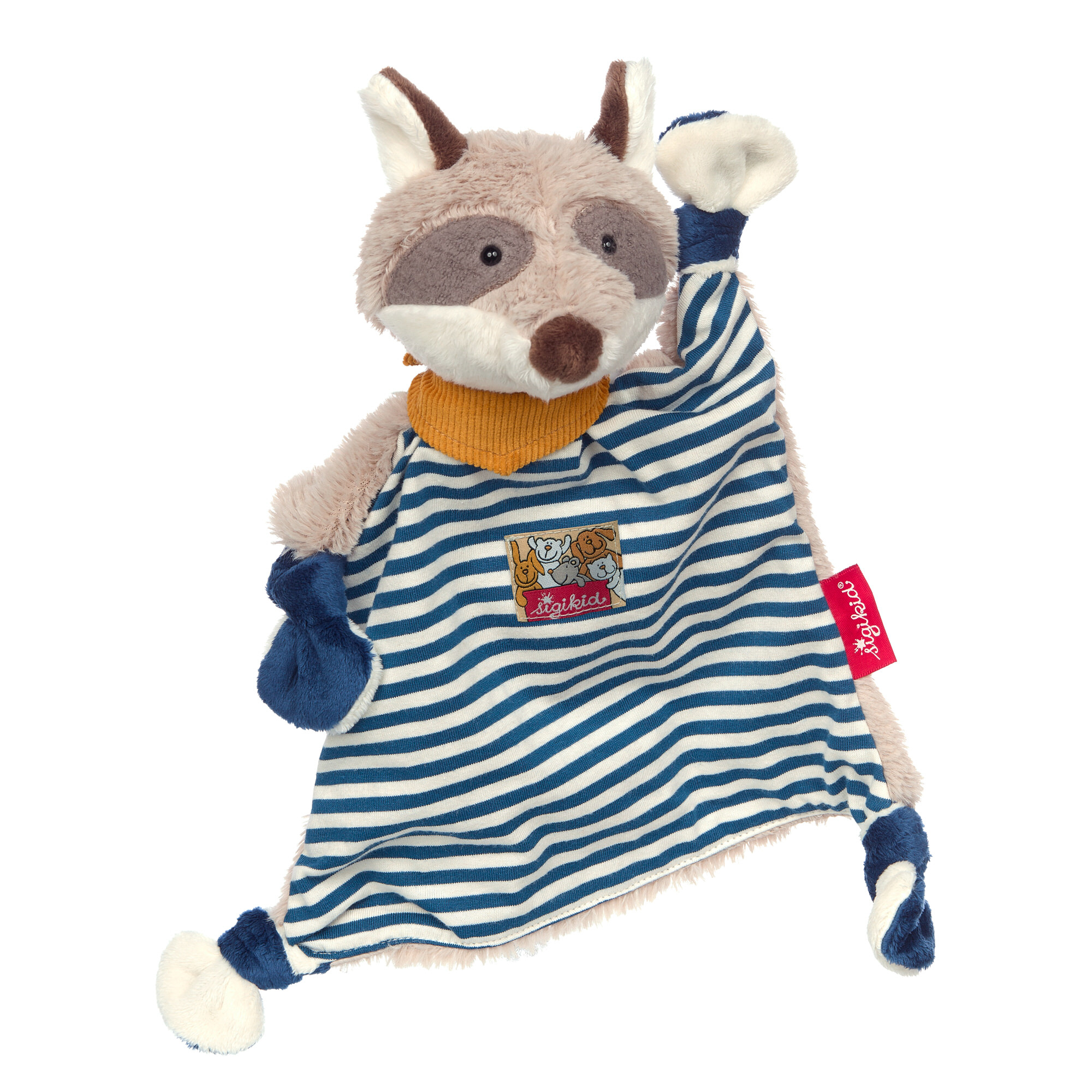 Baby blankie racoon, blue Baby blankie racoon, blue
