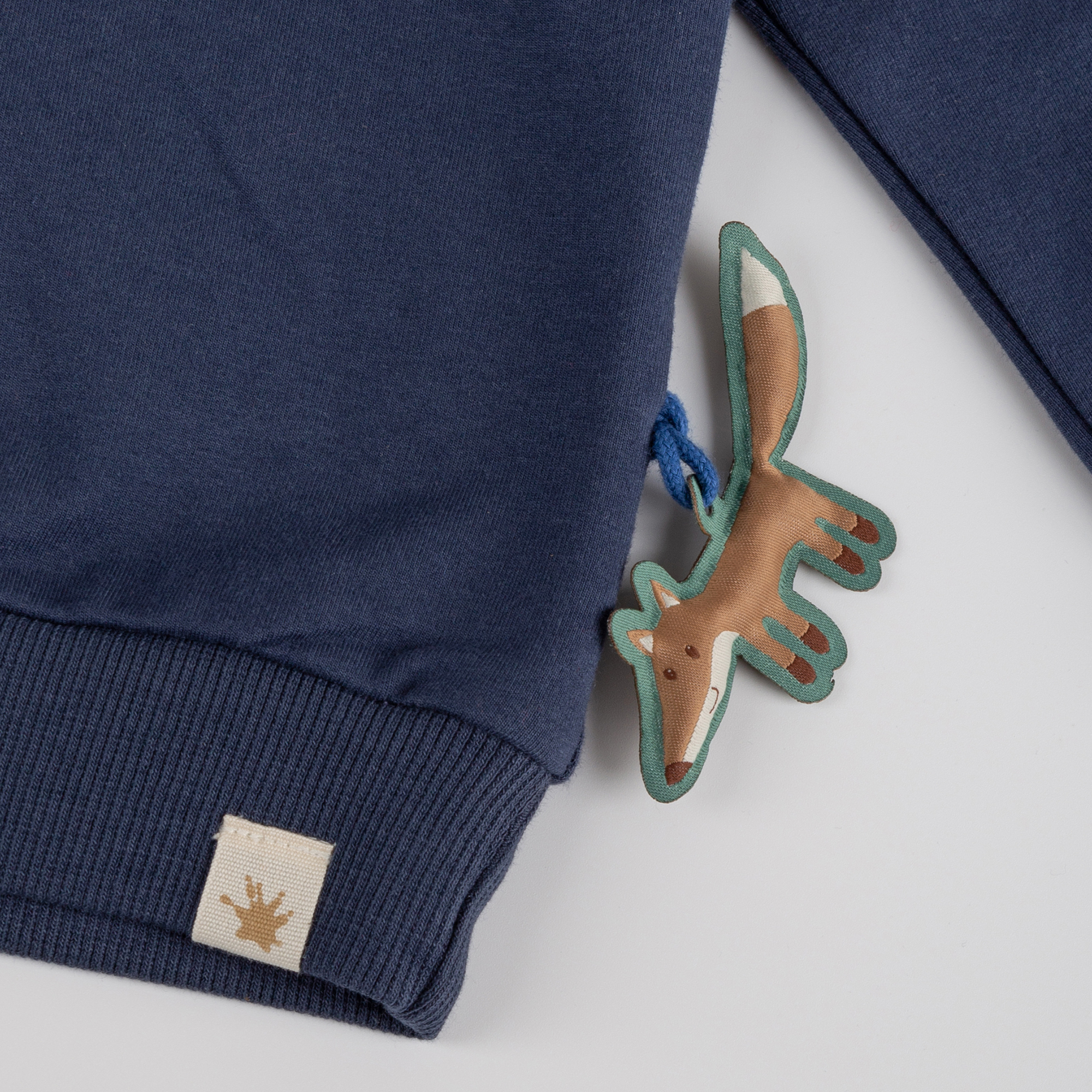 Kinder Sweatshirt mit Kapuze Wild Fox, dunkelblau