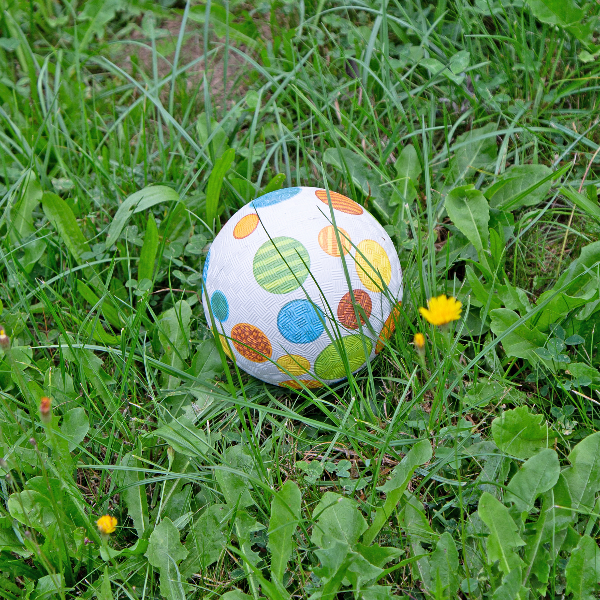 Rubber ball, small size, multicoloured