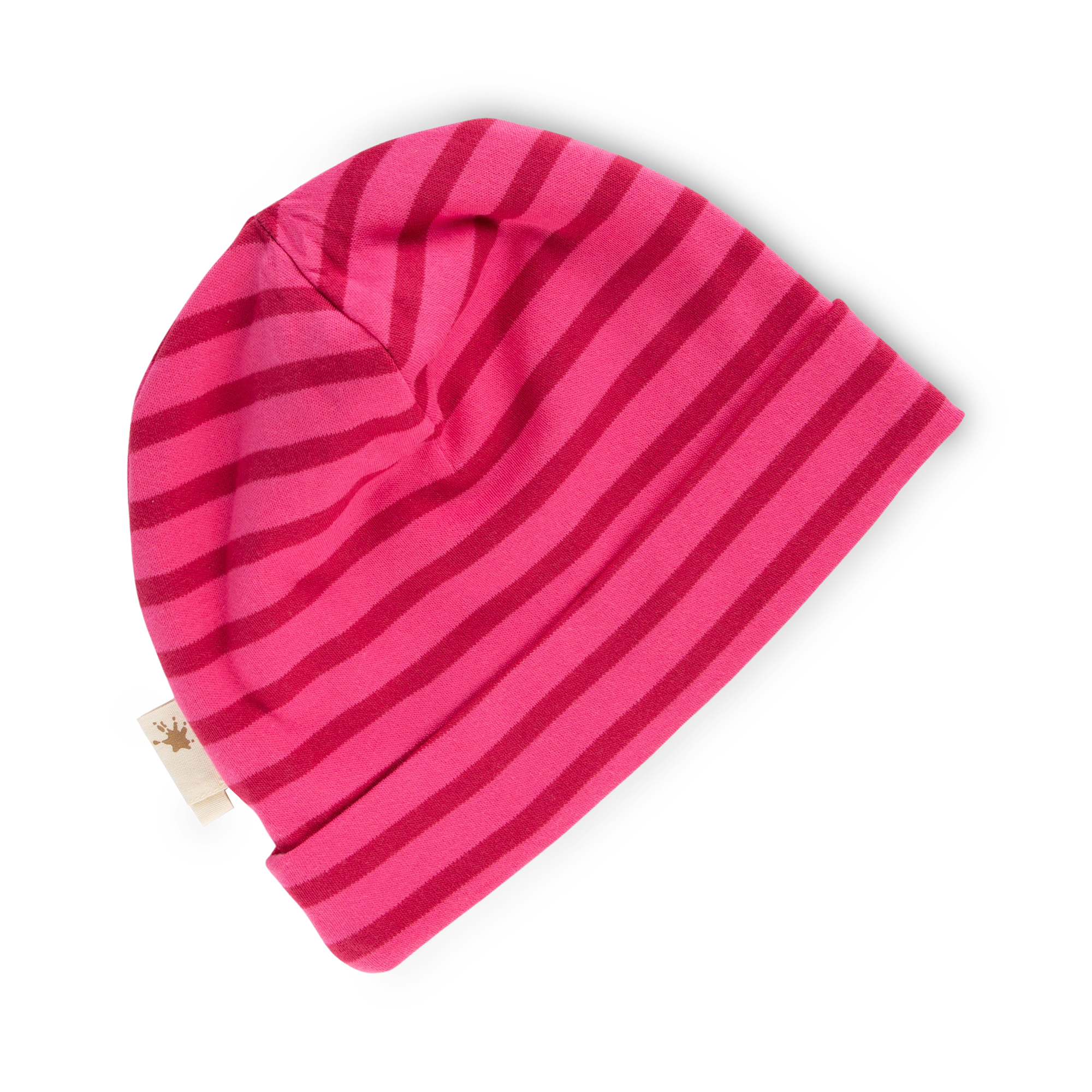 Kinder Beanie, pink gestreift