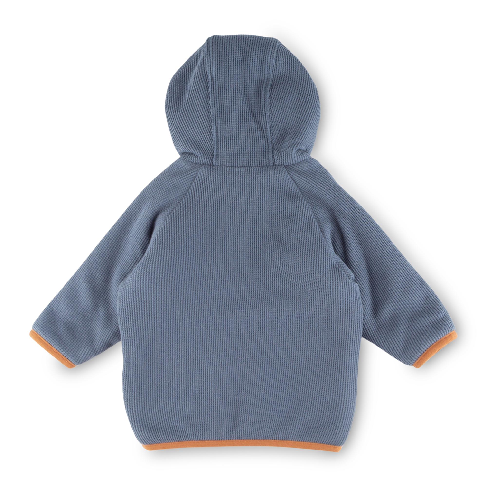 Reversible baby jacket, dual-layered, interlined