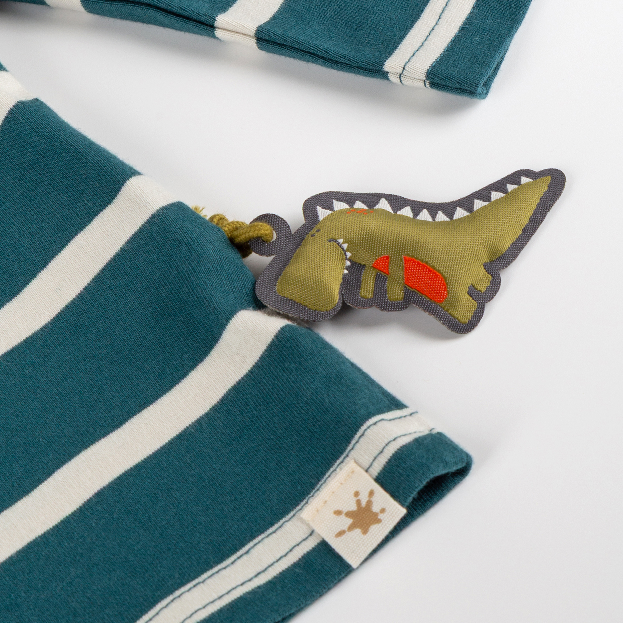 Children's Henley Tee, chest pocket, Dino Fun