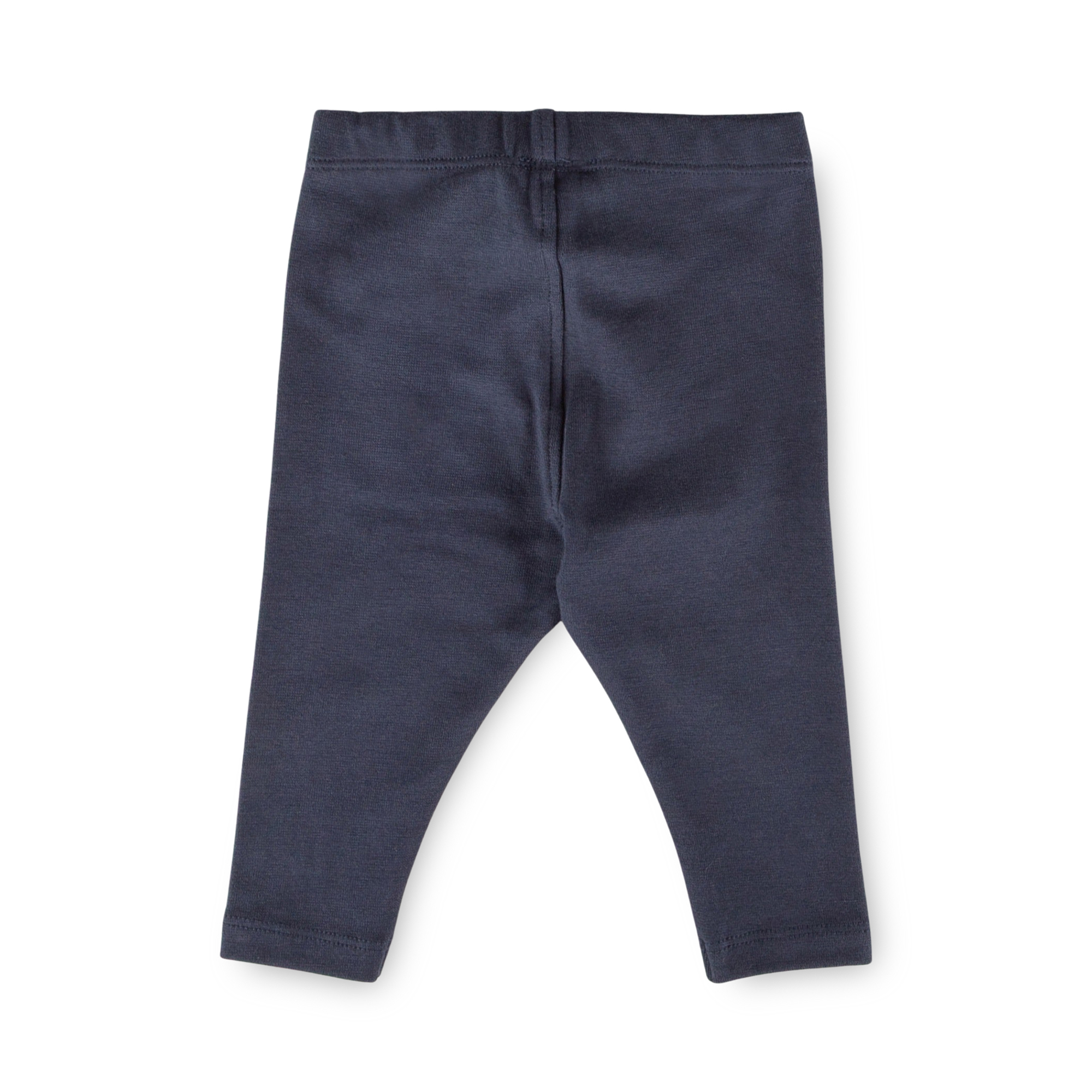 Baby rib knit leggings, dark blue