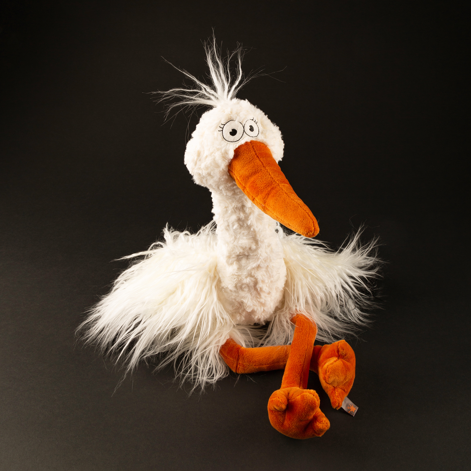 Plush stork Happy Betty, Kikeriki Plush stork Happy Betty, Kikeriki