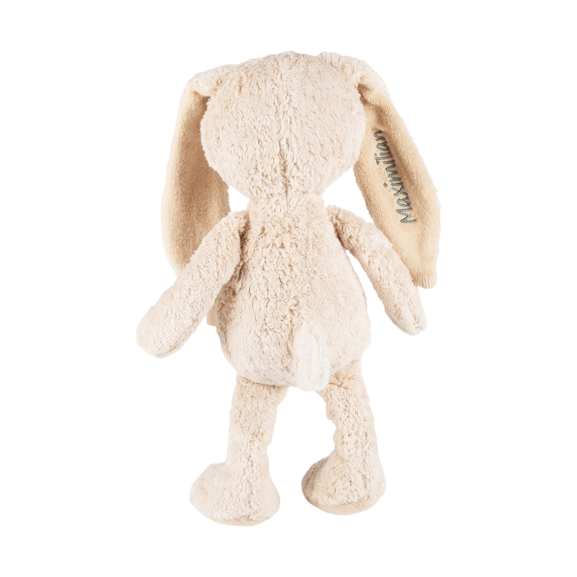Kuscheltier Hase mit Namens-Stickerei, Bio-Baumwolle & Schurwolle, Pure Collection