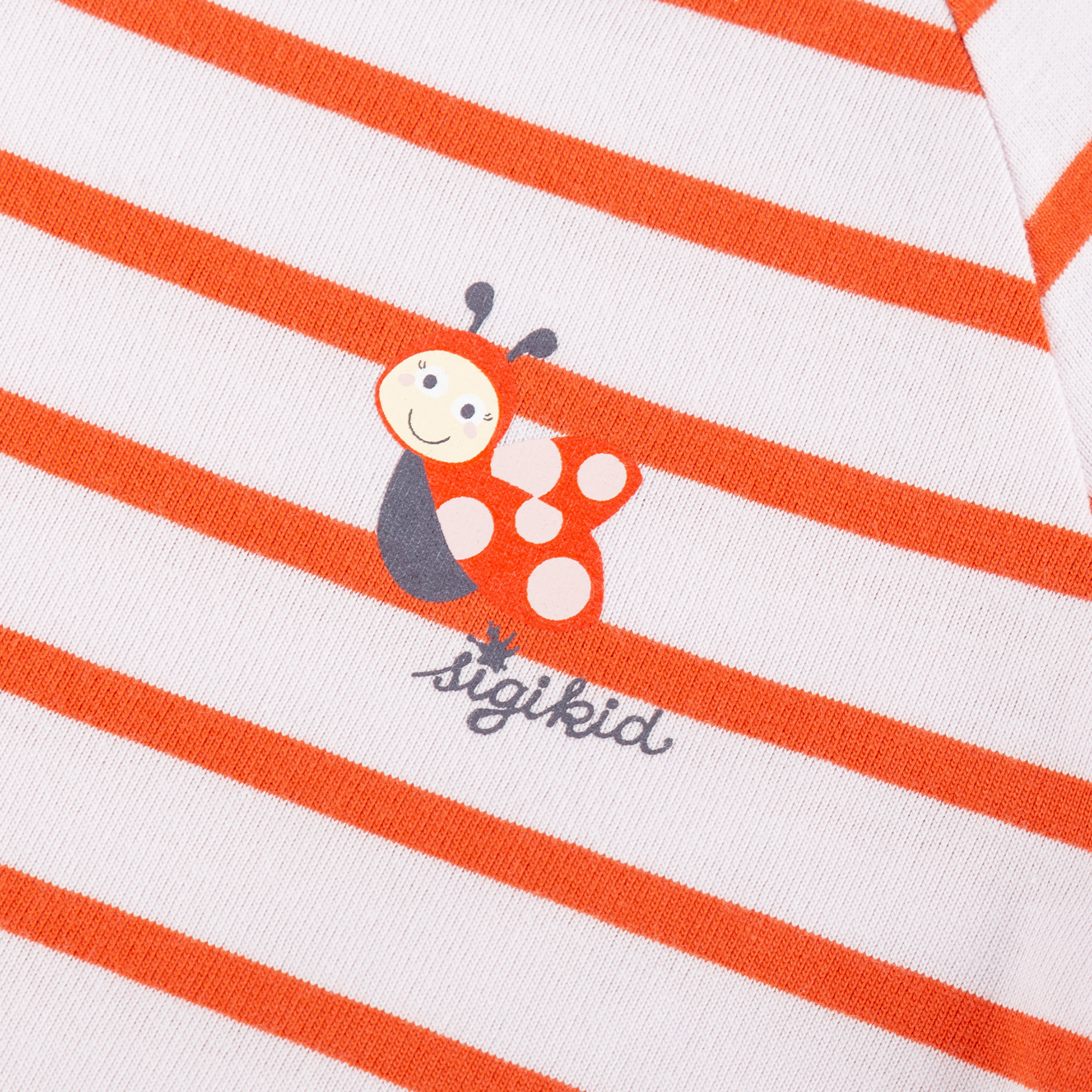 Gestreiftes Kinderkleid Marienkäfer Gestreiftes Kinderkleid Marienkäfer