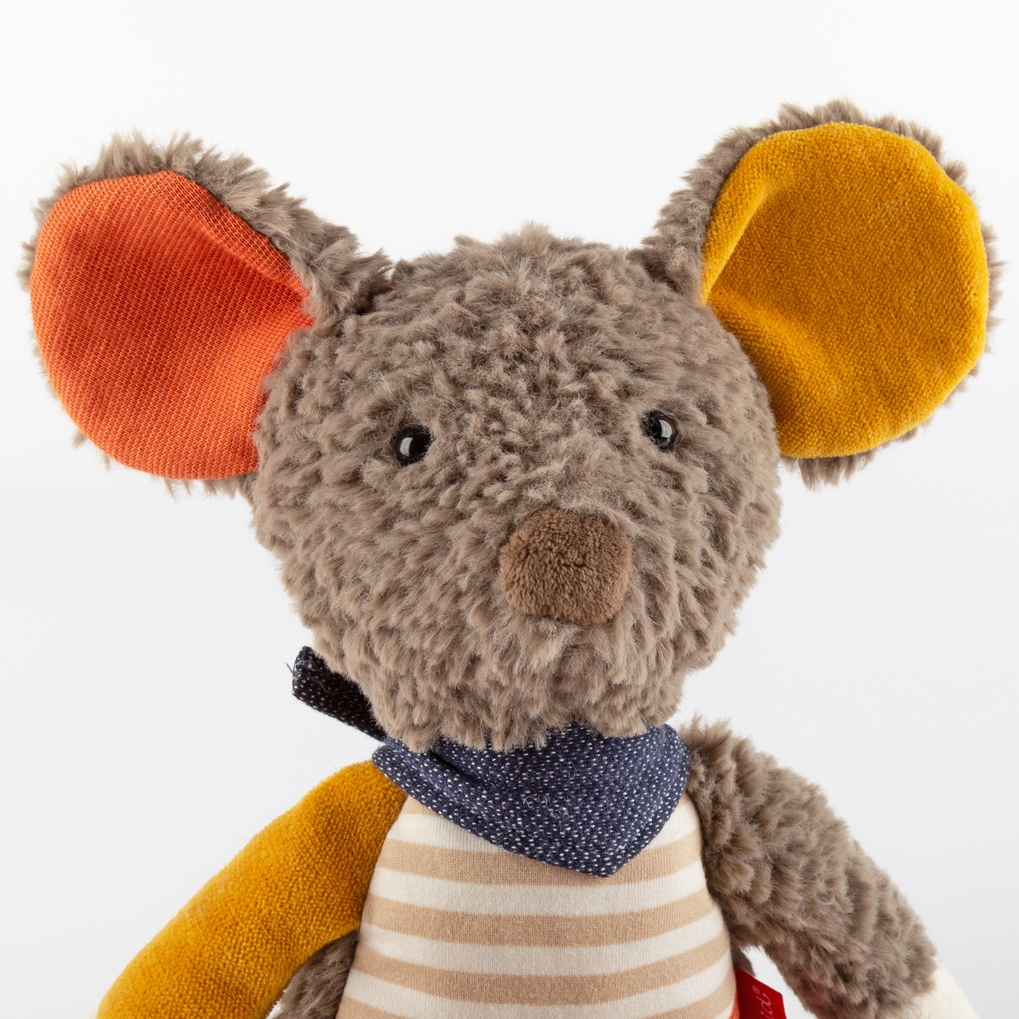 Multicoloured plush mouse, Patchwork Sweety