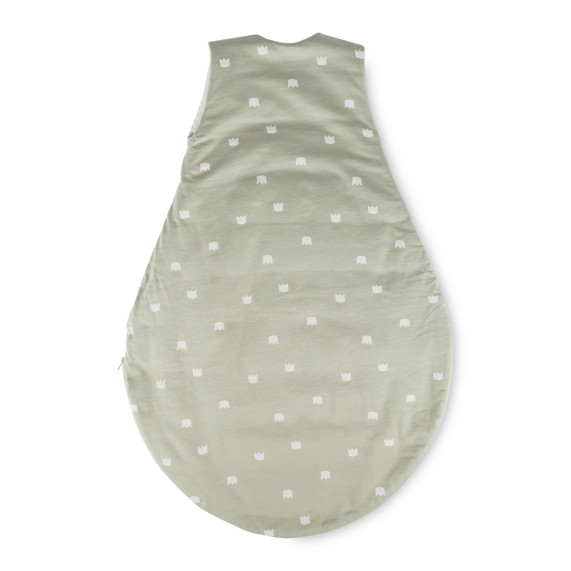 Newborn baby padded sleeping bag mouse, green