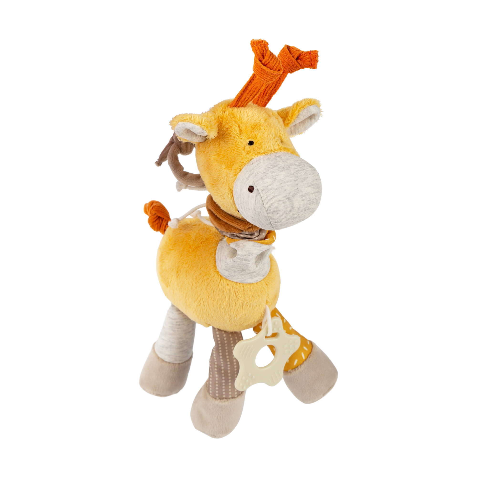 Activity plush toy giraffe, retractable neck