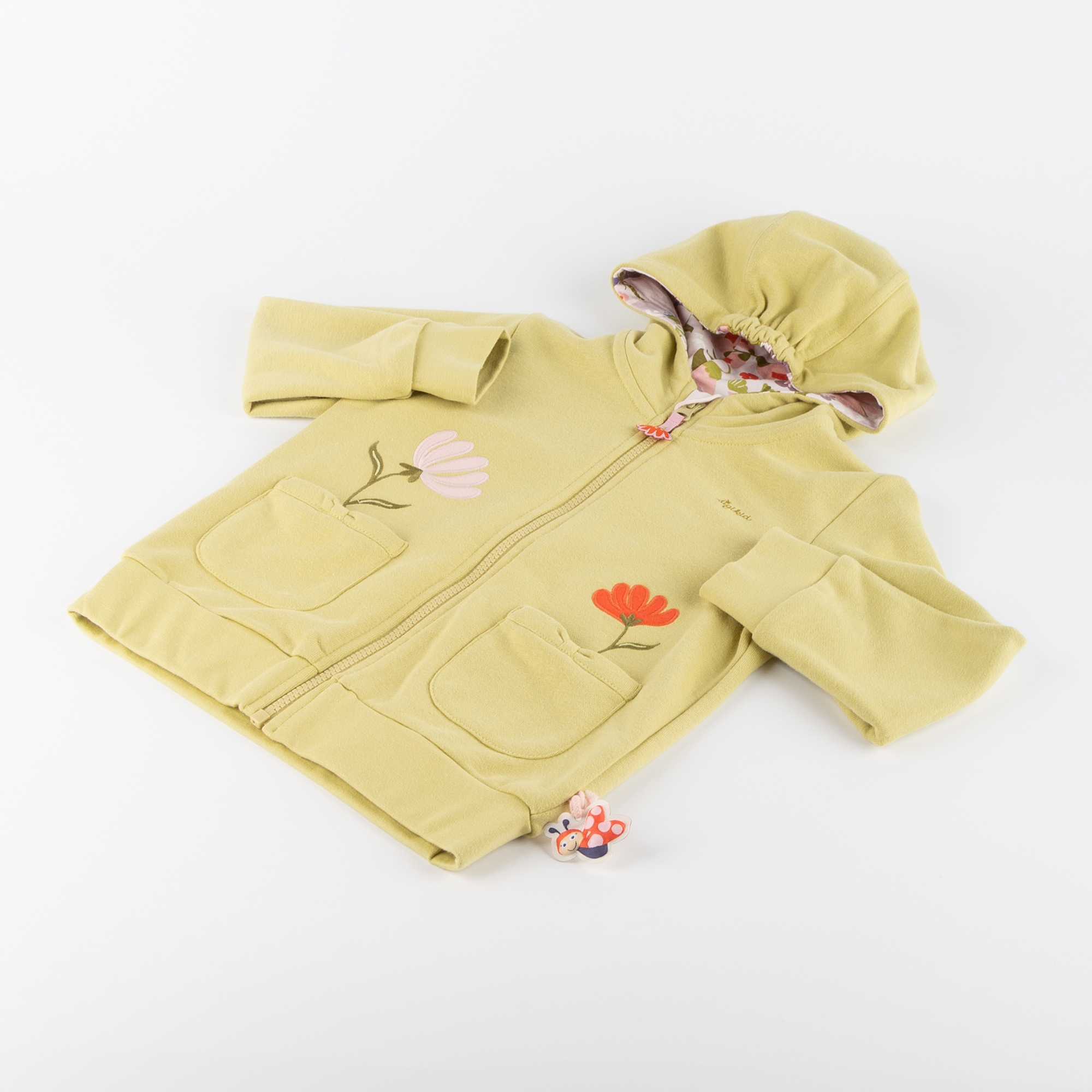 Hooded children's sweat jacket, Happy Ladybug