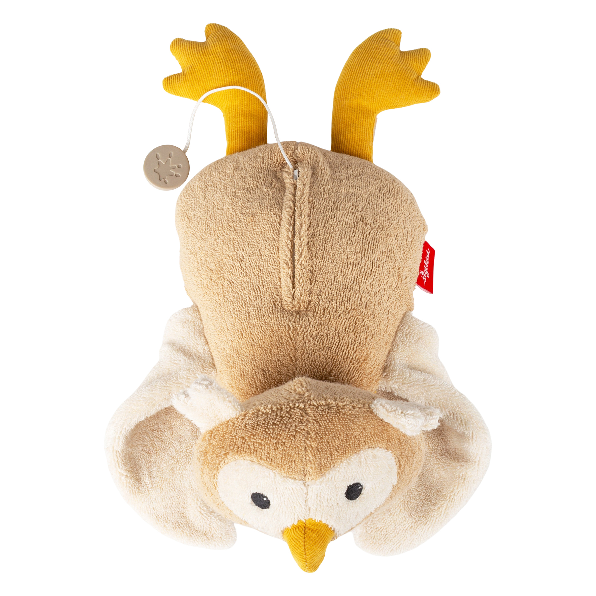 Mamilodie musical soft toy owl for pregnancy, organic cotton