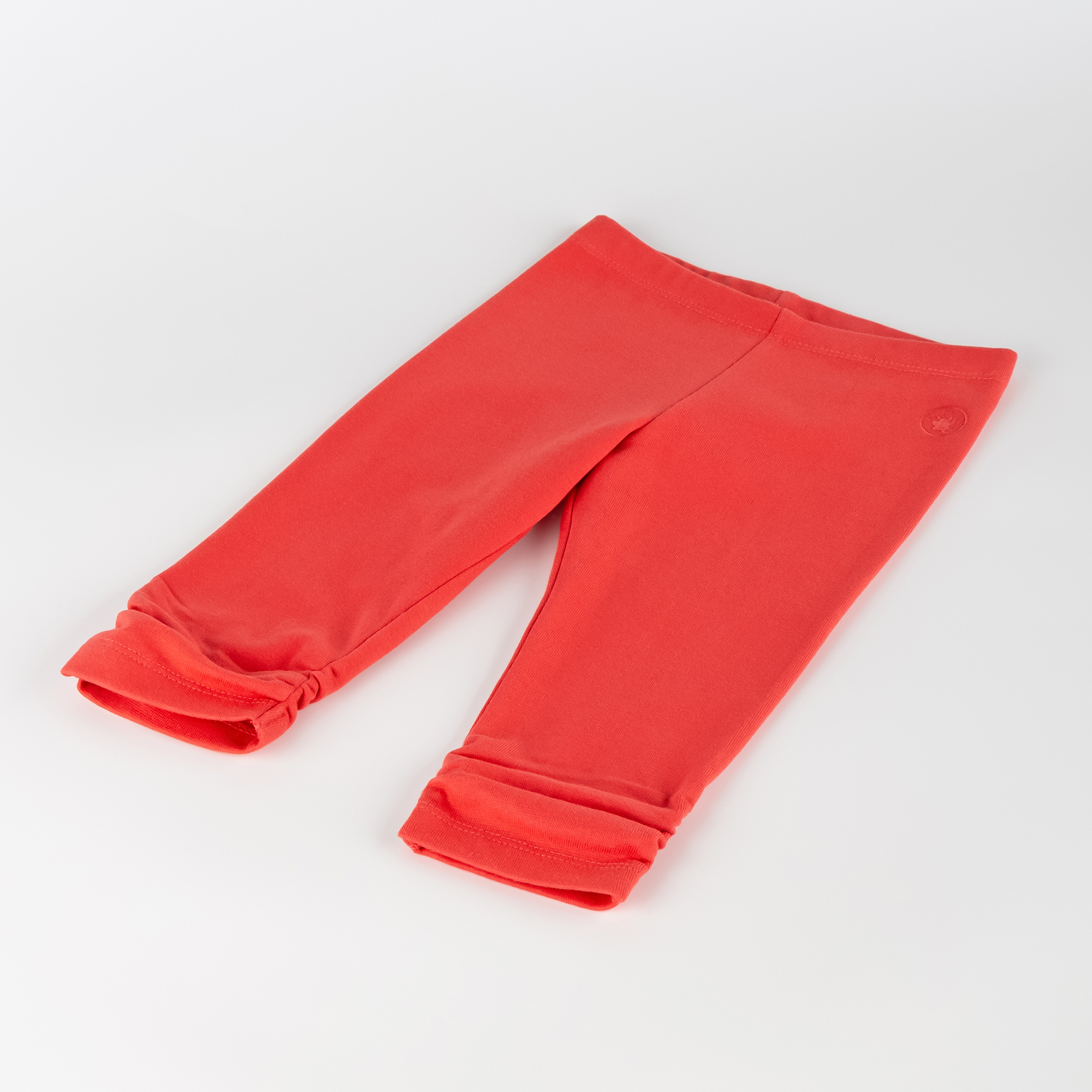 Children's capri leggings coral red