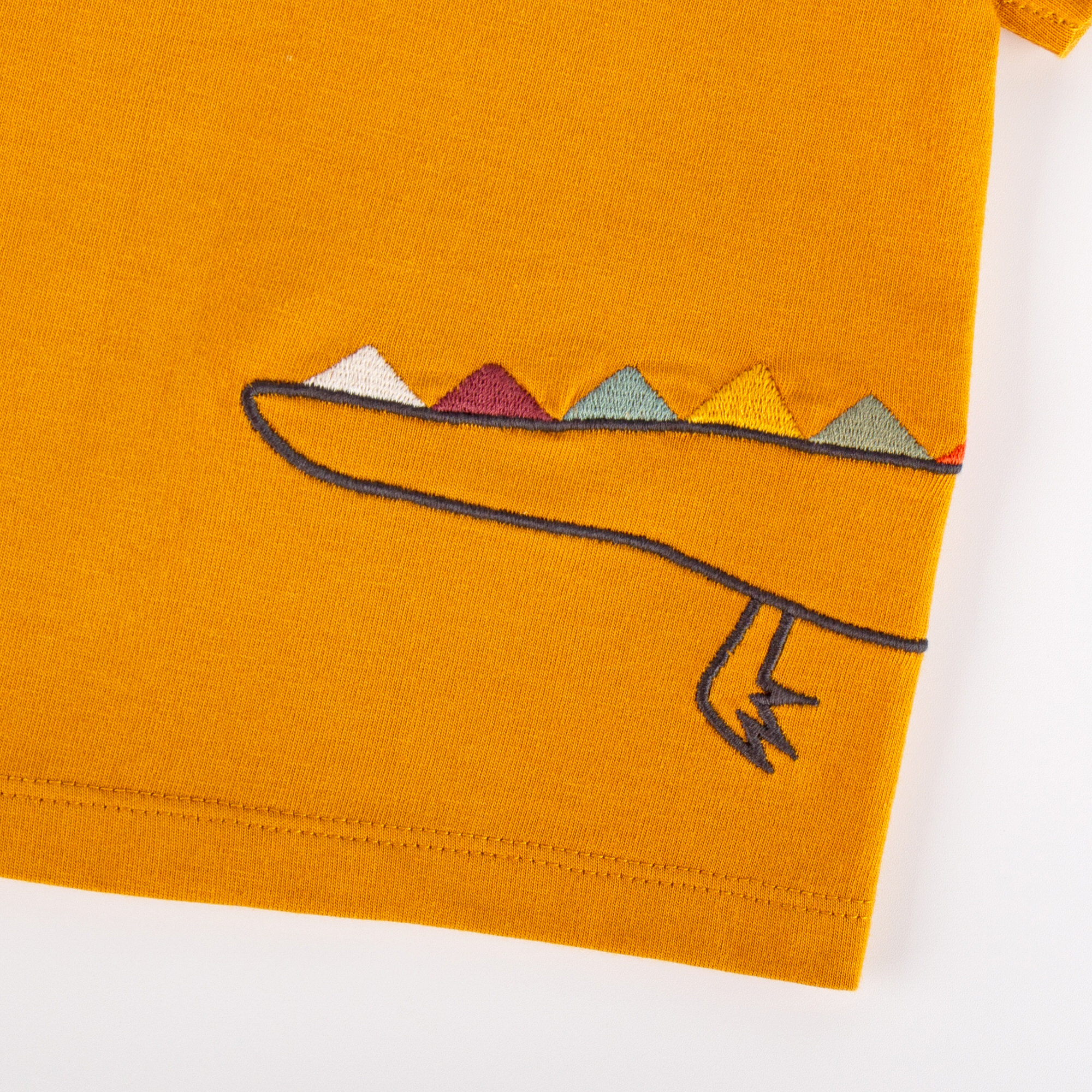 Gelbes Baby T-Shirt mit Krokodil Motiv Gelbes Baby T-Shirt mit Krokodil Motiv