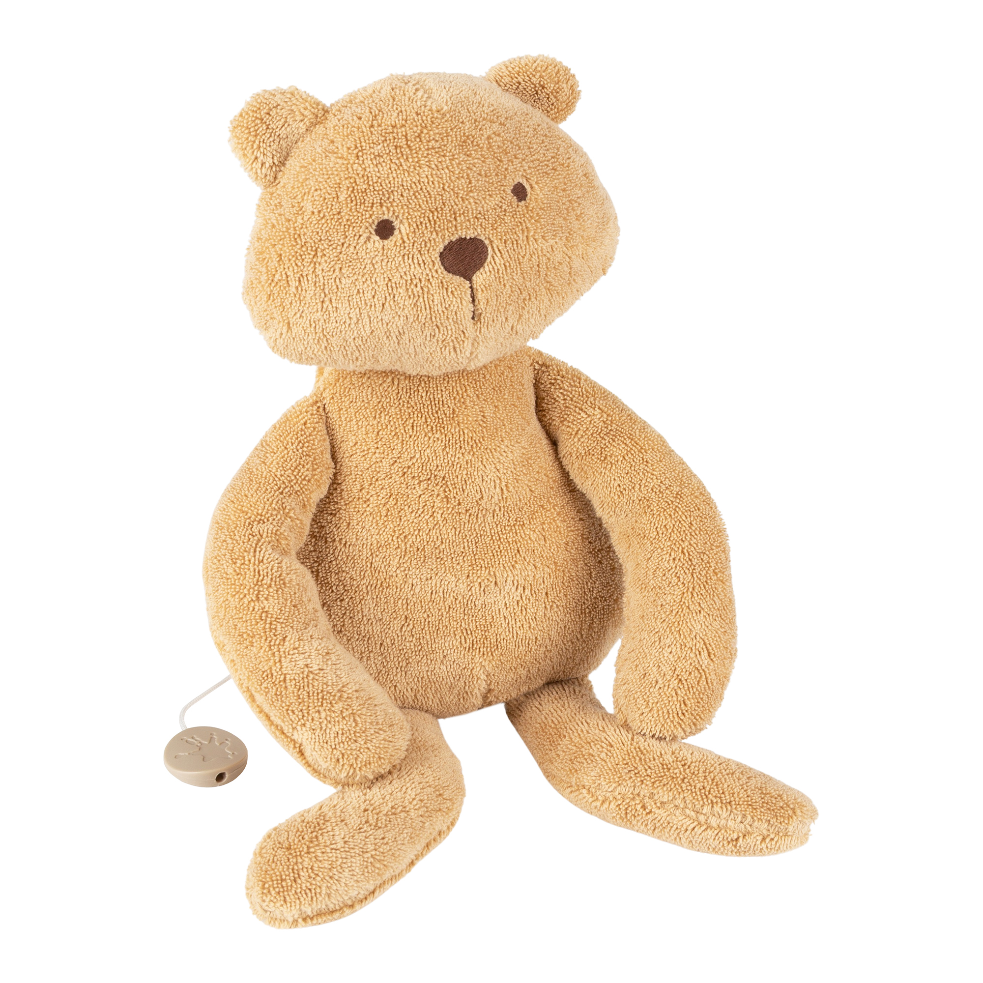 Mamilodie pregnancy musical soft toy bear, organic cotton