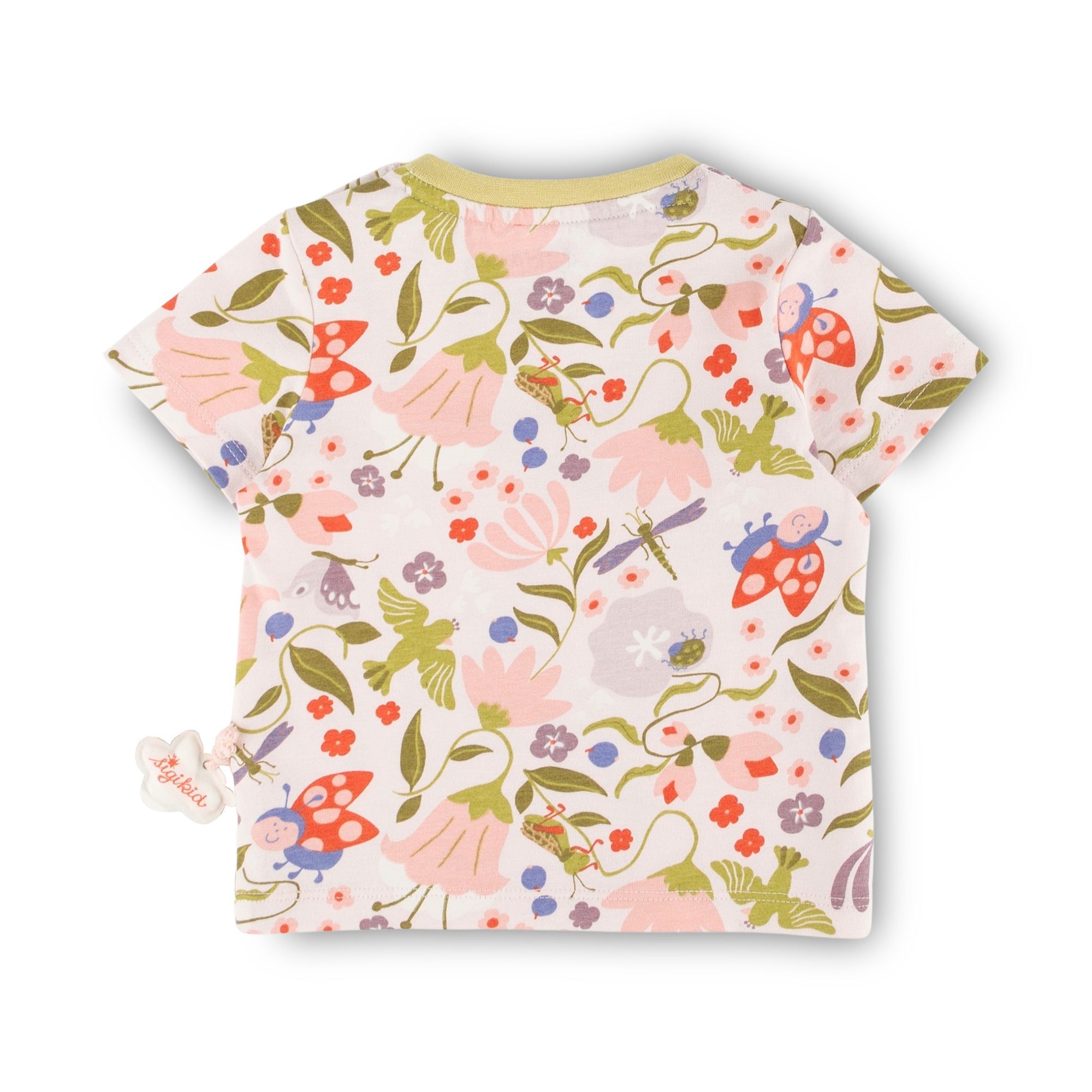 Baby T-shirt flower meadow, Happy Ladybug