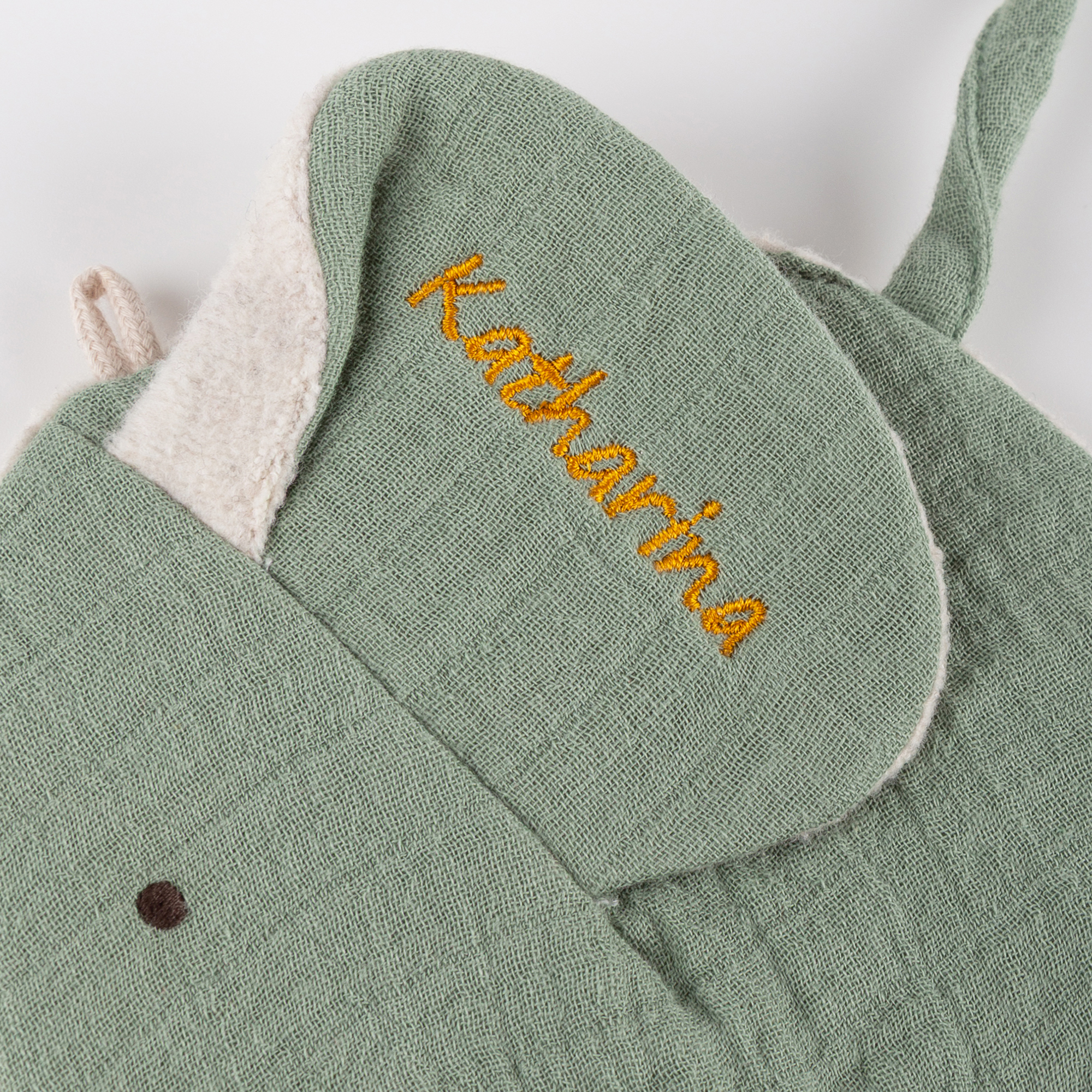 Baby crinkle blankie elephant, name embroidery Baby crinkle blankie elephant, name embroidery