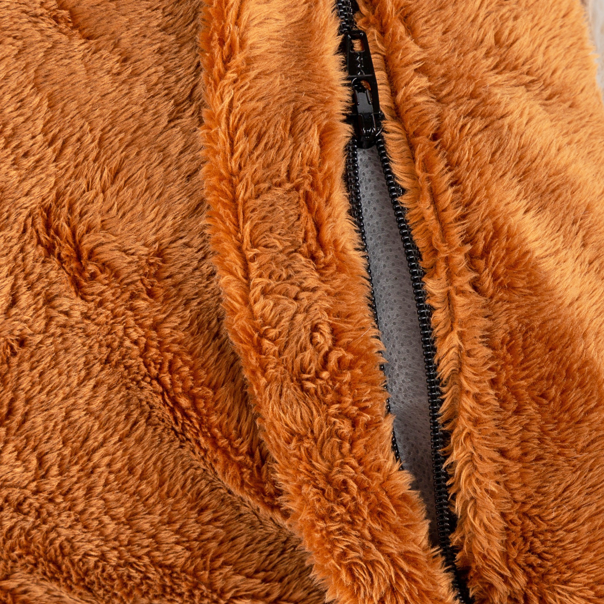 Kuschel Kissen Beasts XXL Stufenplüsch, beige Kuschel Kissen Beasts XXL Stufenplüsch, beige