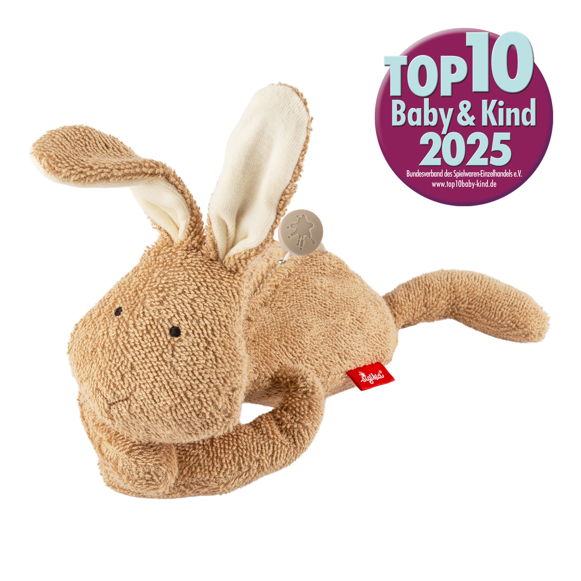 Mom's musical bunny Mamilodie for pregnancy, brown