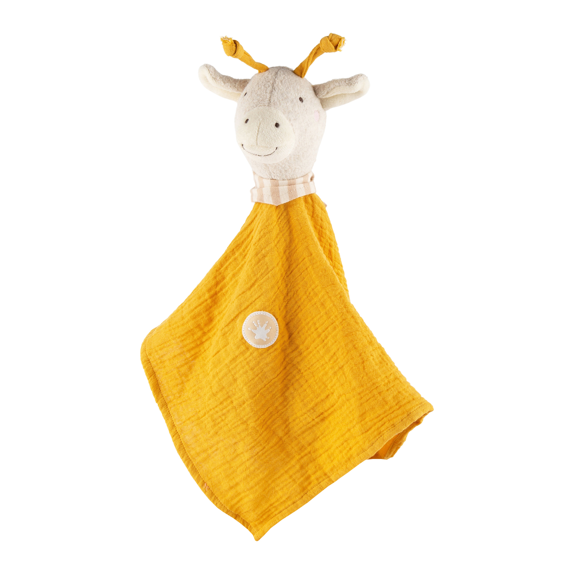 Muslin baby comforter giraffe, yellow Muslin baby comforter giraffe, yellow
