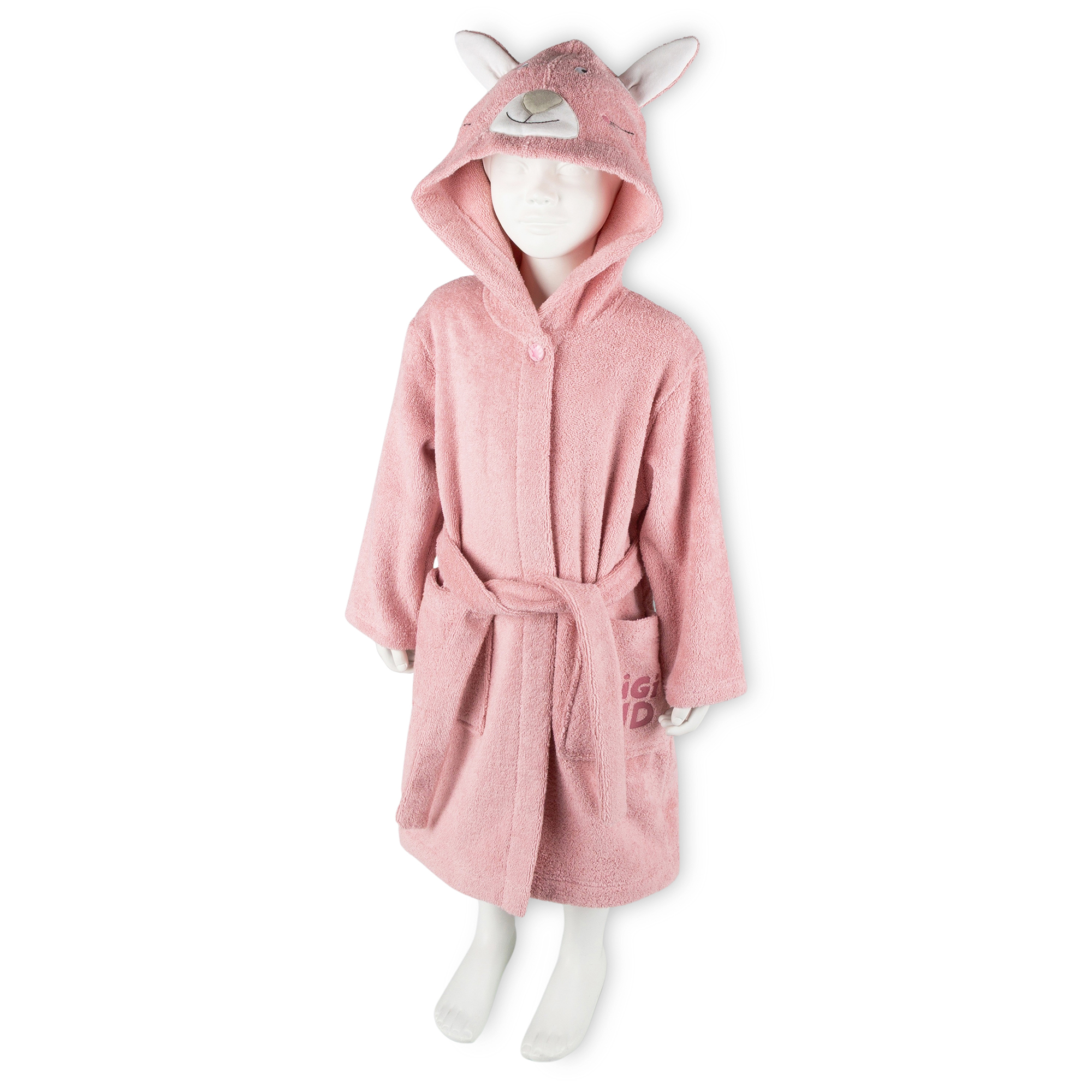 Girls' bunny bath robe, hooded