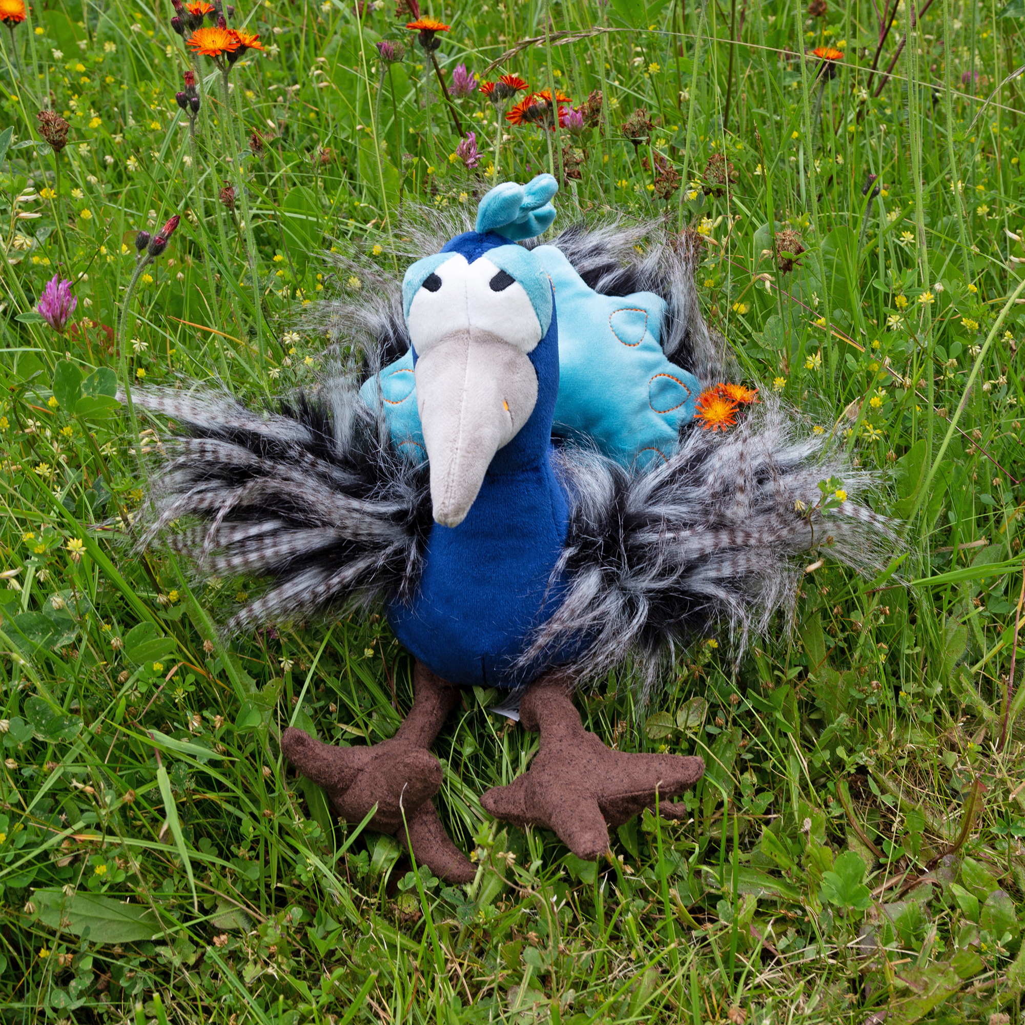 Plush peacock, Kikeriki Plush peacock, Kikeriki