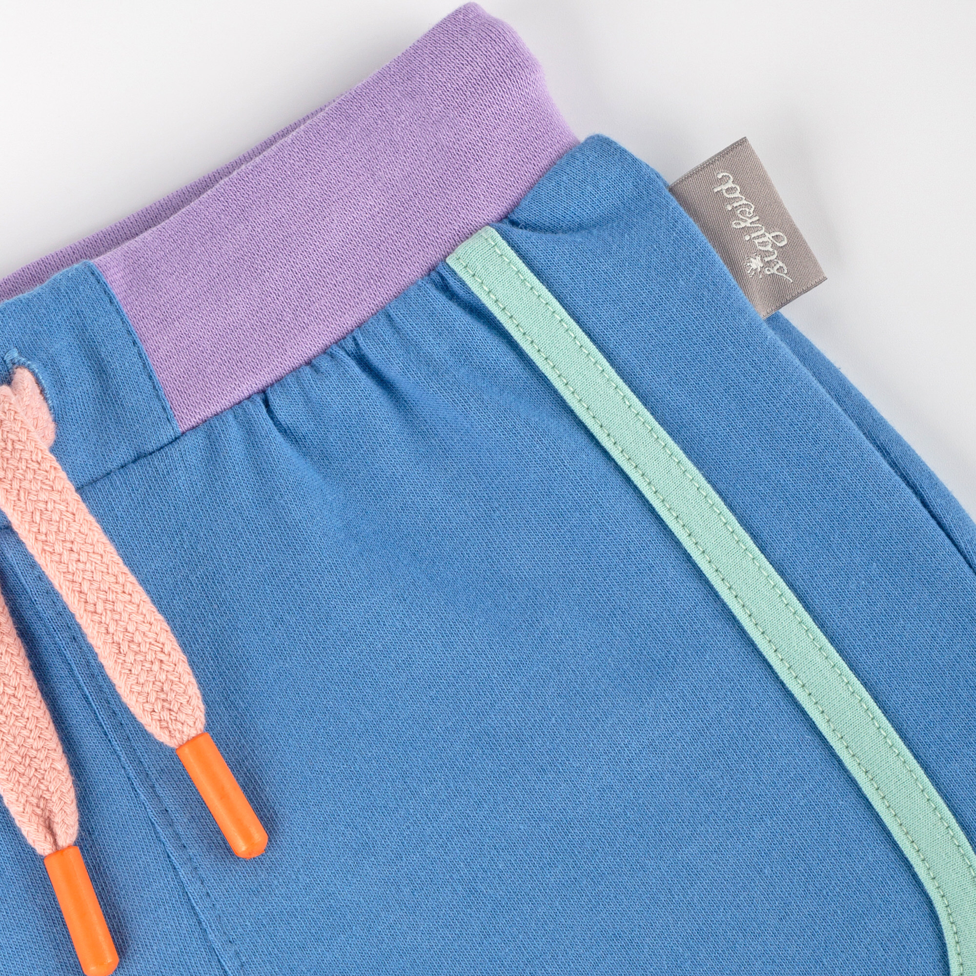 Girls' jersey shorts azure blue Girls' jersey shorts azure blue