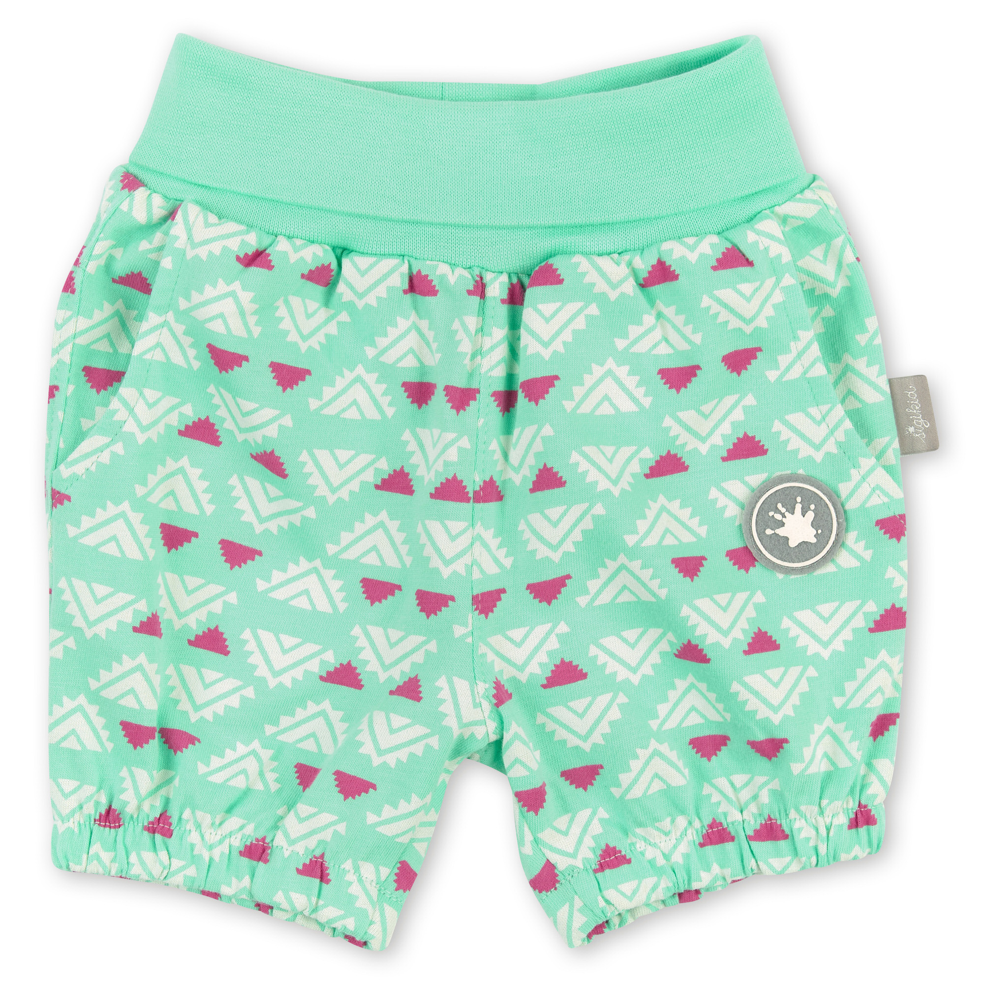 Mintgrüne Baby-Shorts mit Softbund