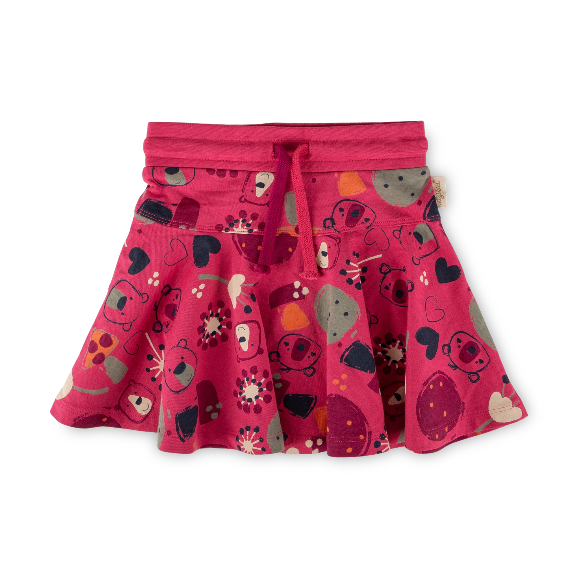 Girls' circle skirt Fancy Forest, elasticated waistband