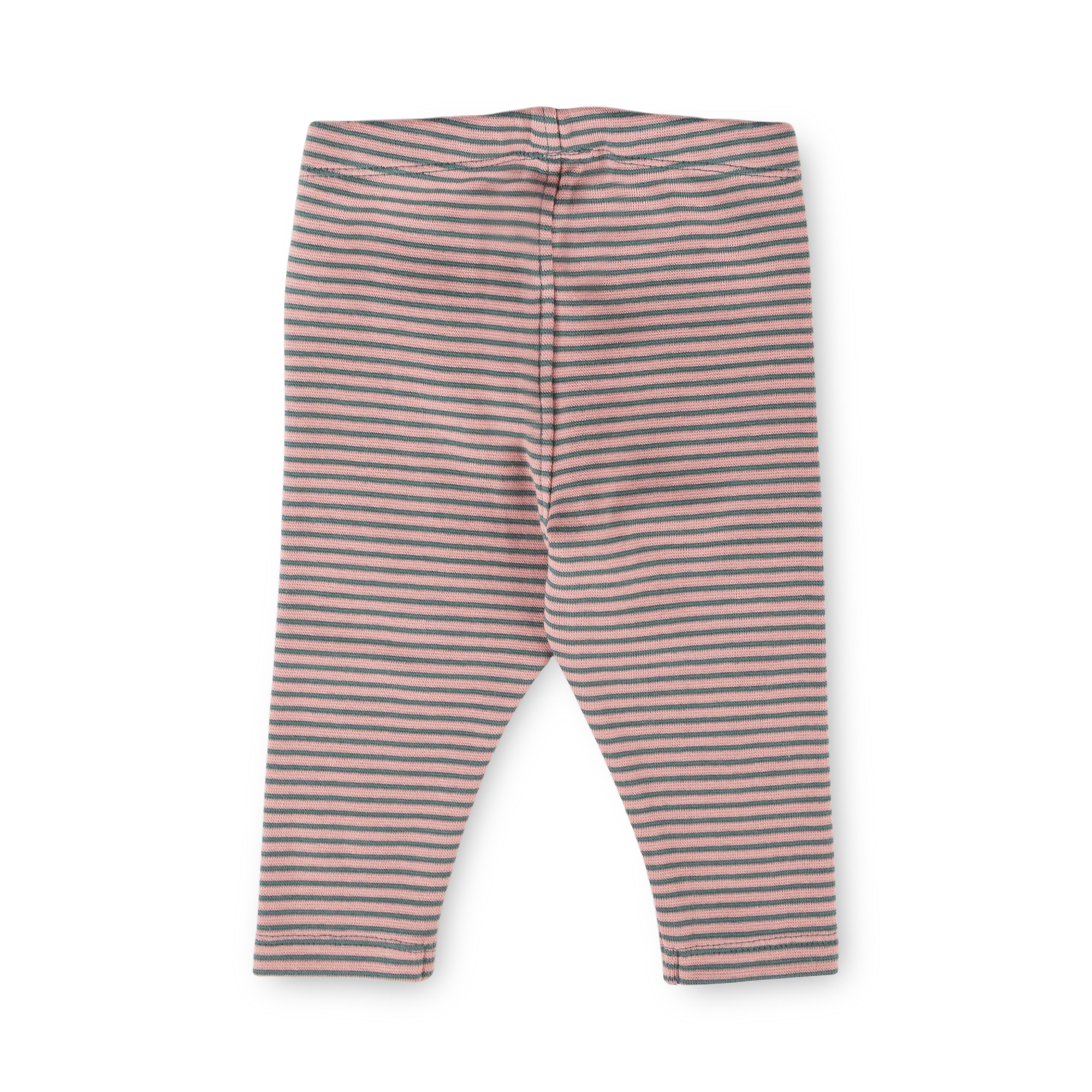 Baby Leggings Pony Love, grün-rosa geringelt