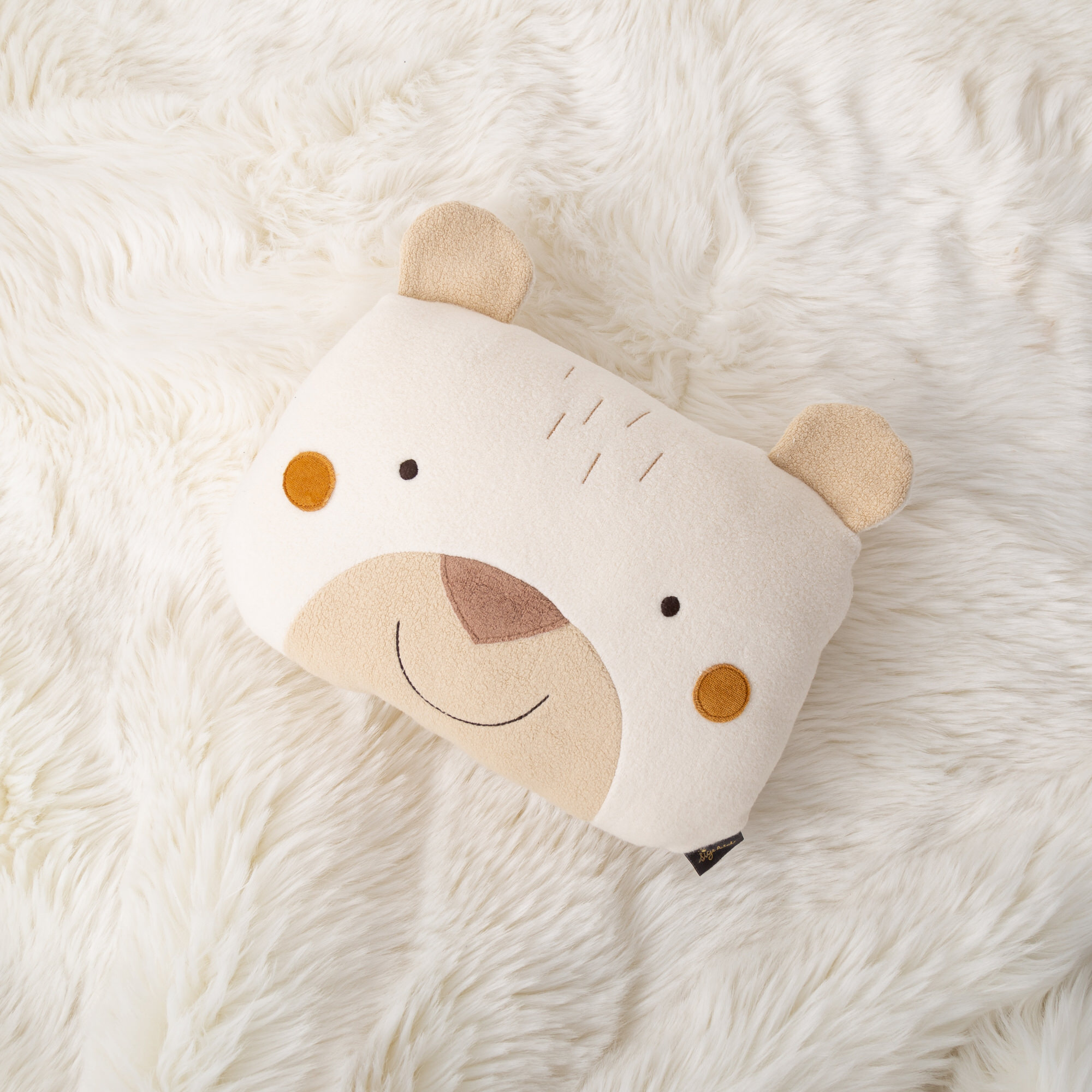 Baby pillow polar bear, white