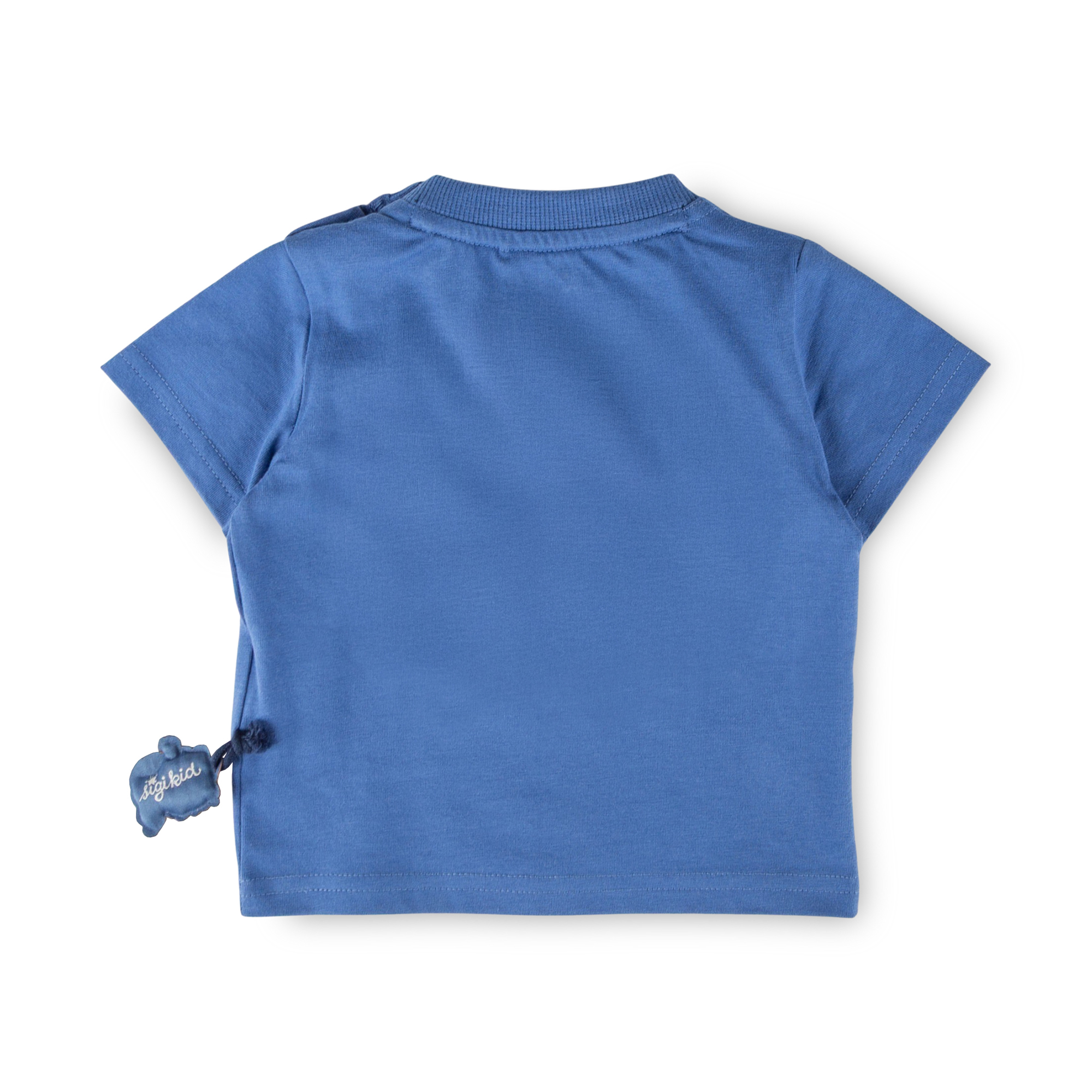 Azure blue baby T-shirt Tiger & Lion