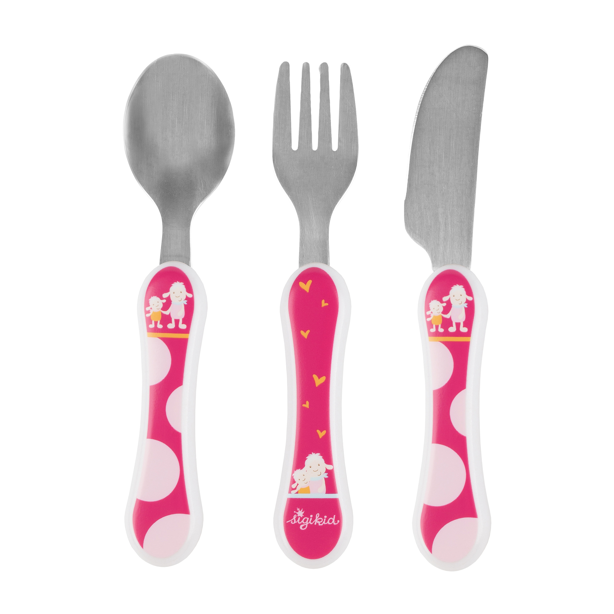 Children's cutlery set knife, fork, spoon, sheep Schnuggi Children's cutlery set knife, fork, spoon, sheep Schnuggi