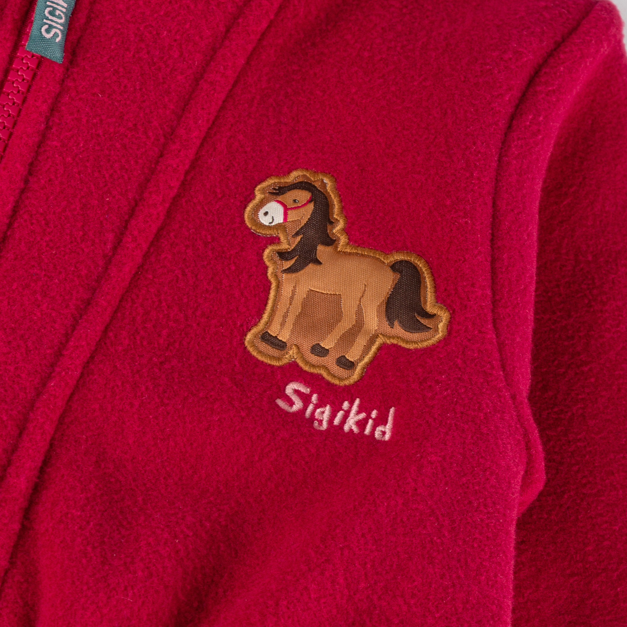 Children's hooded fleece jacket, lined, Pony Love Children's hooded fleece jacket, lined, Pony Love