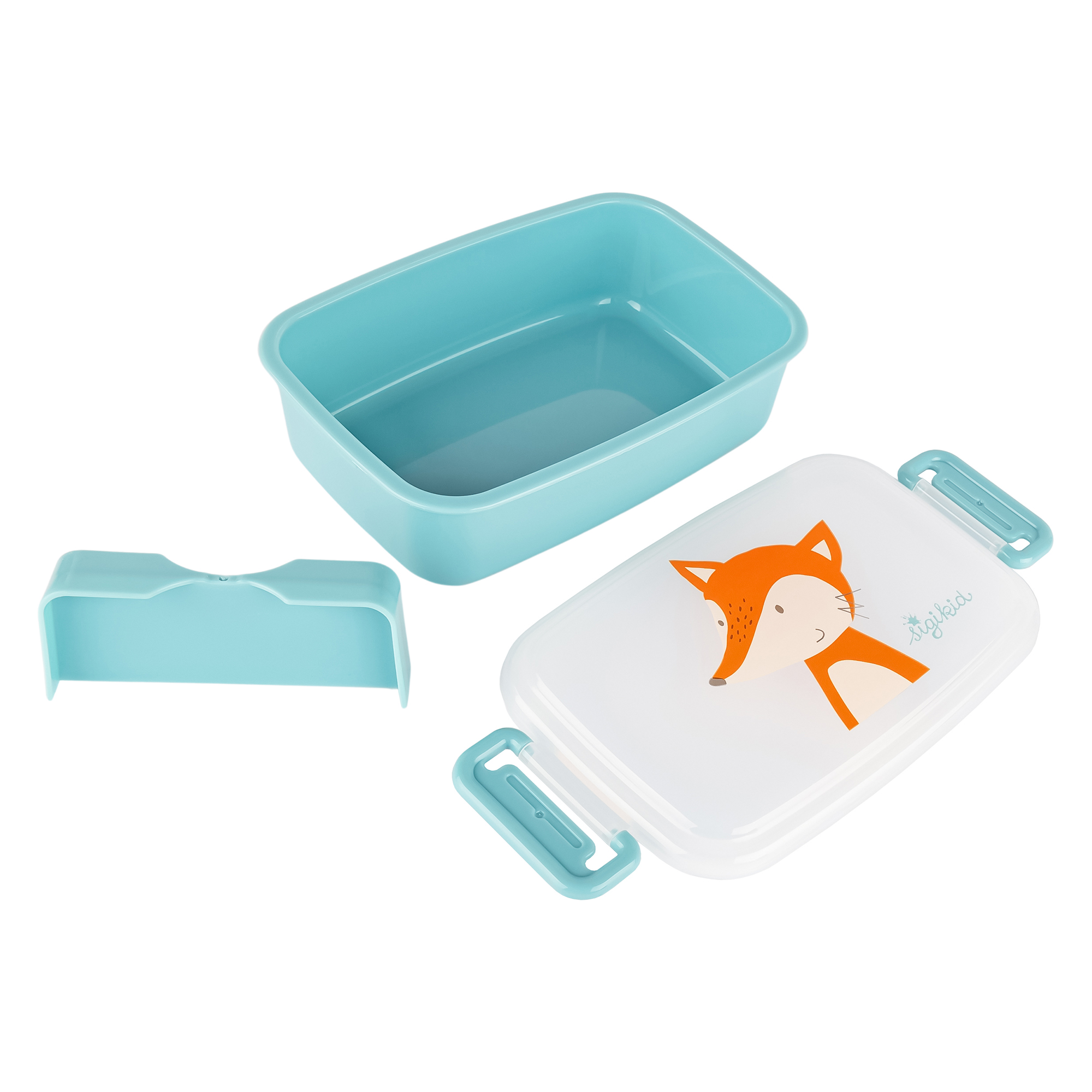 Lunchbox fox, removable partition inside