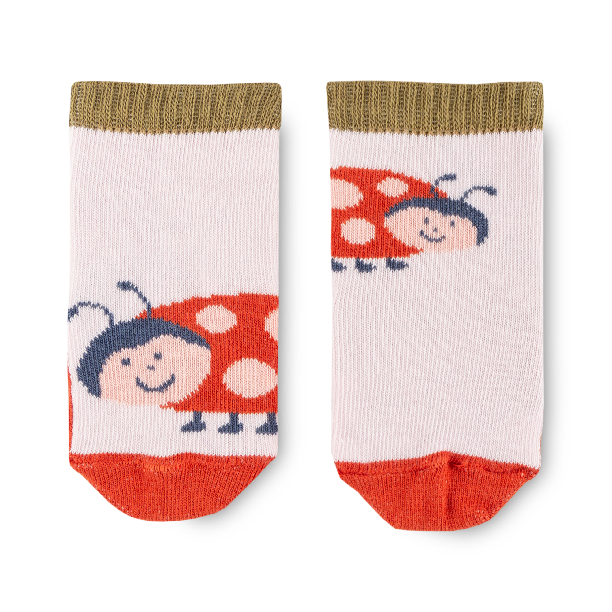 3 pair set baby socks Happy Ladybug