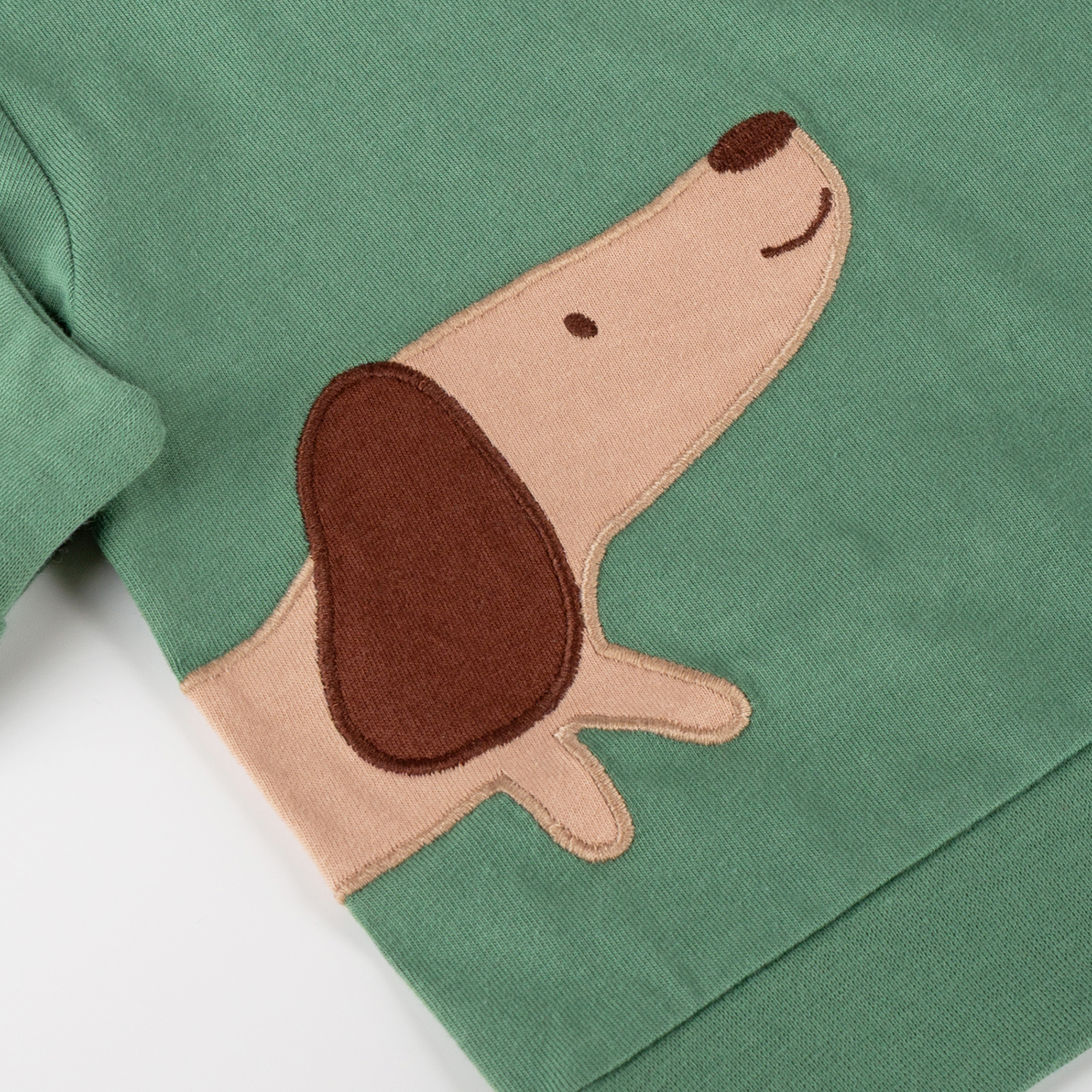 Baby long sleeve Tee dog, ribbed cuffs