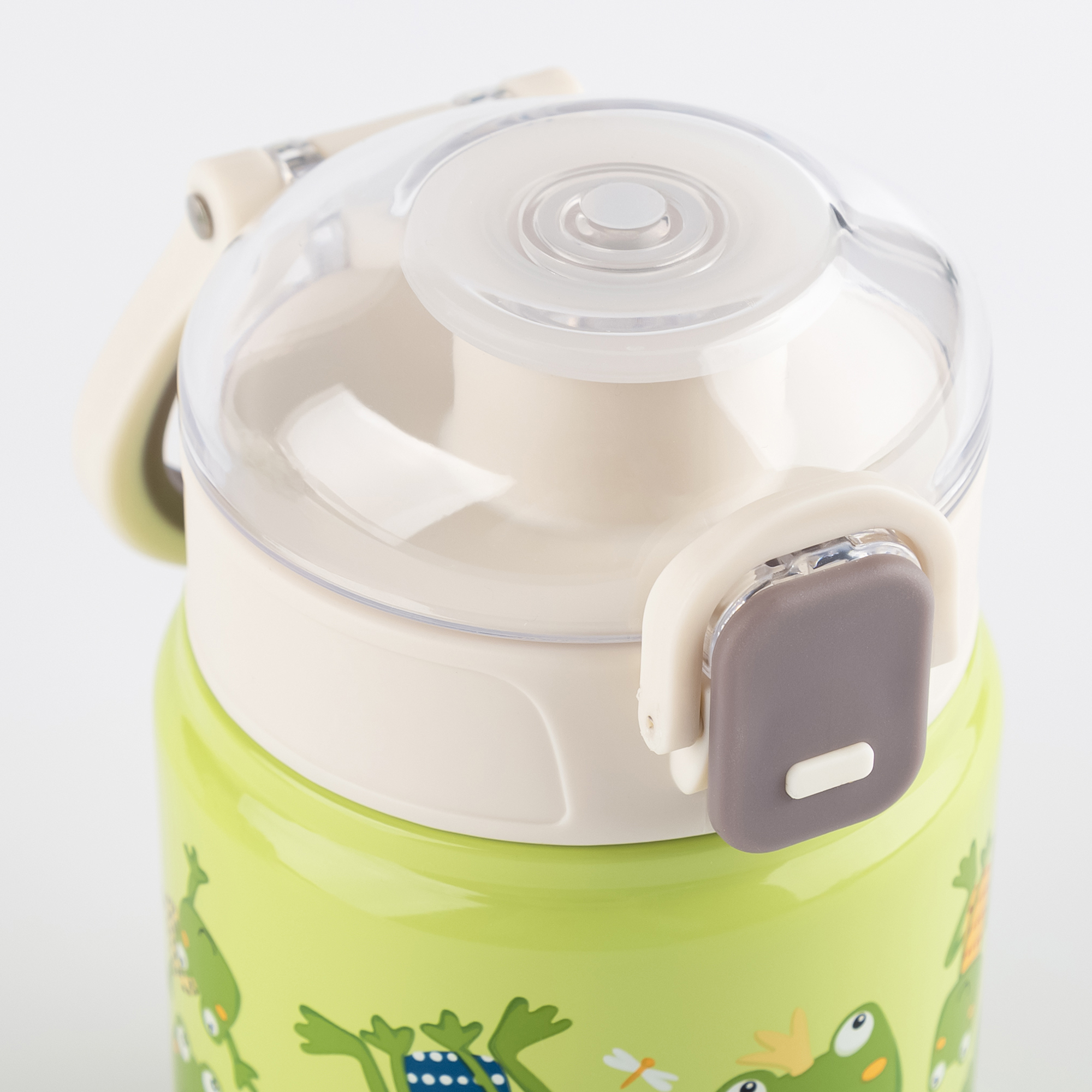 Children's stainless steel bottle 400 ml & lunch box frog Children's stainless steel bottle 400 ml & lunch box frog