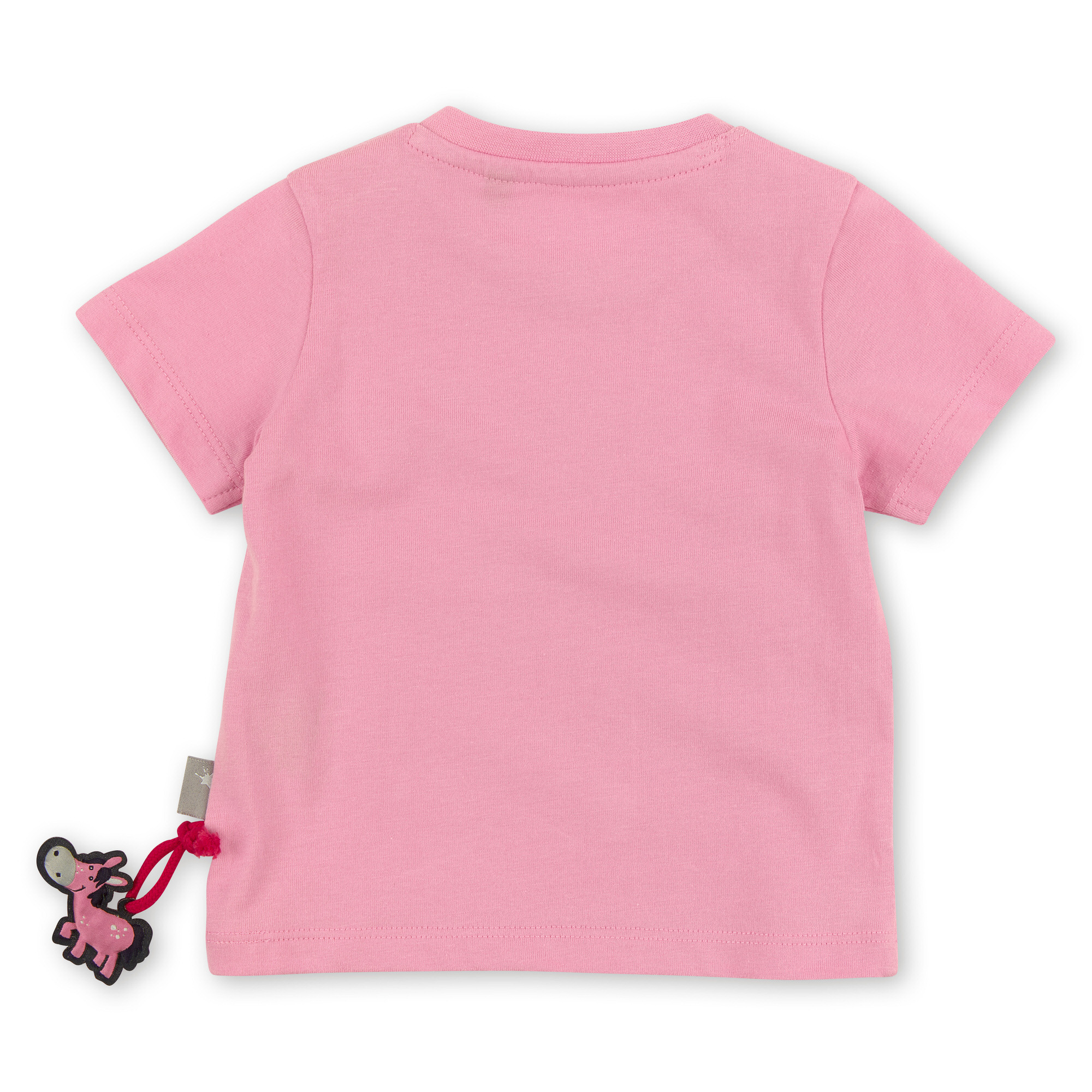Rosa Baby T-Shirt mit Herzchen Stickerei
