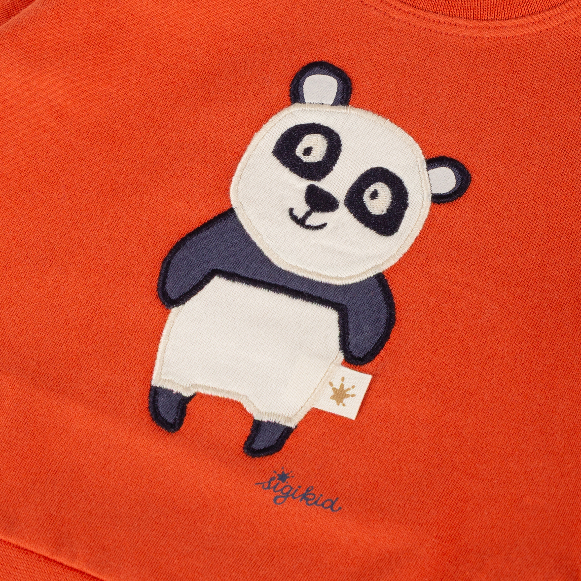 Baby long sleeve Tee panda, ribbed cuffs