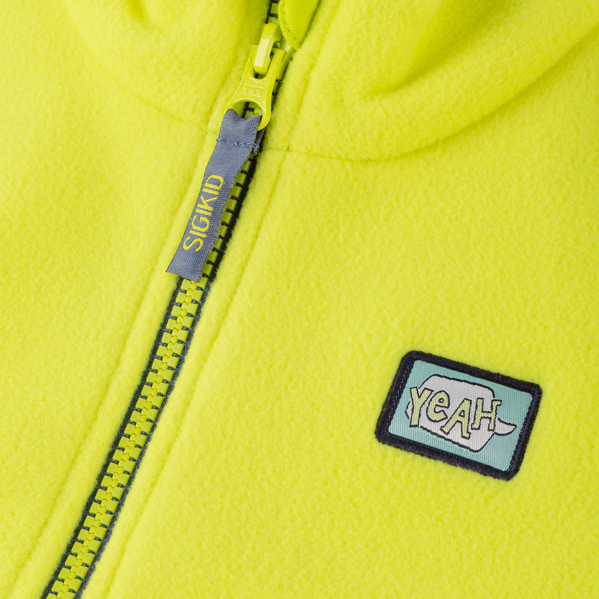 Kinder Fleecejacke Sporty Dino, gelb Kinder Fleecejacke Sporty Dino, gelb