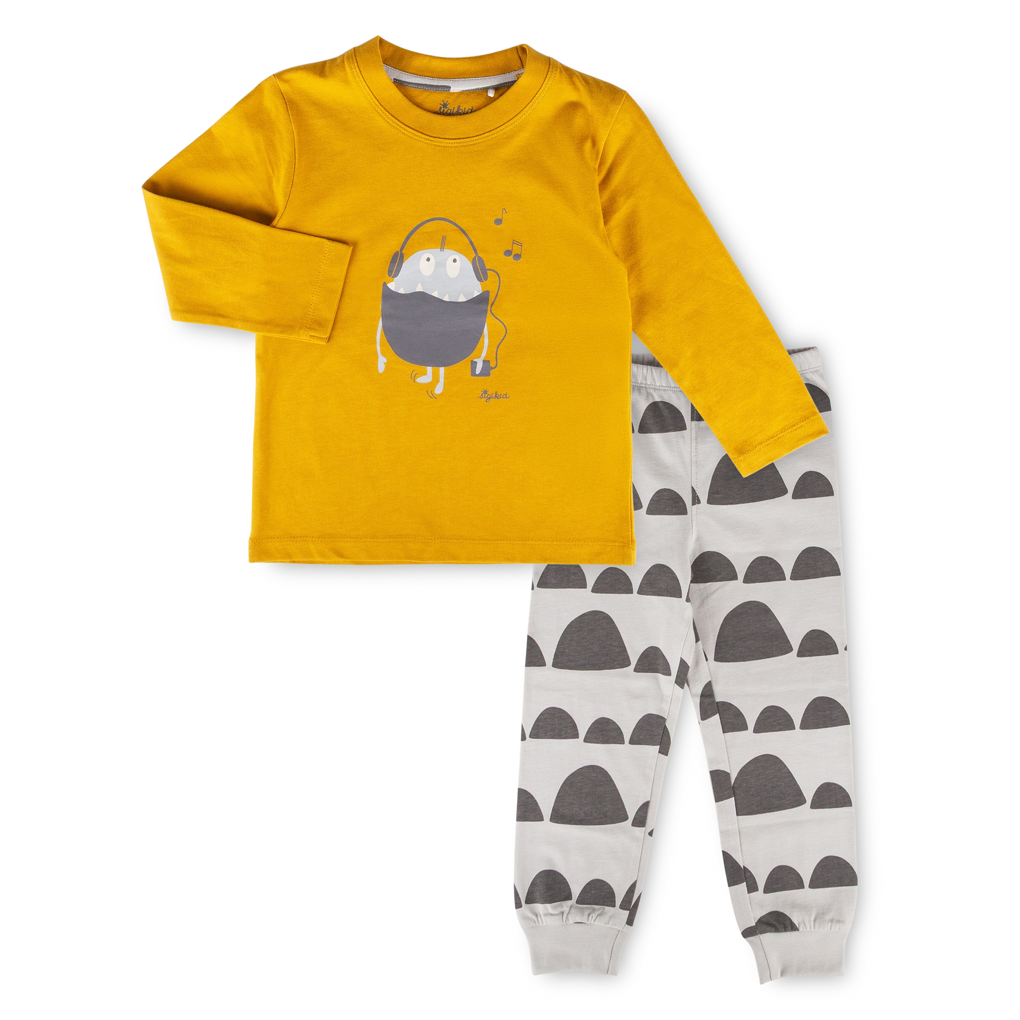 Children's long-sleeved pajamas music monster