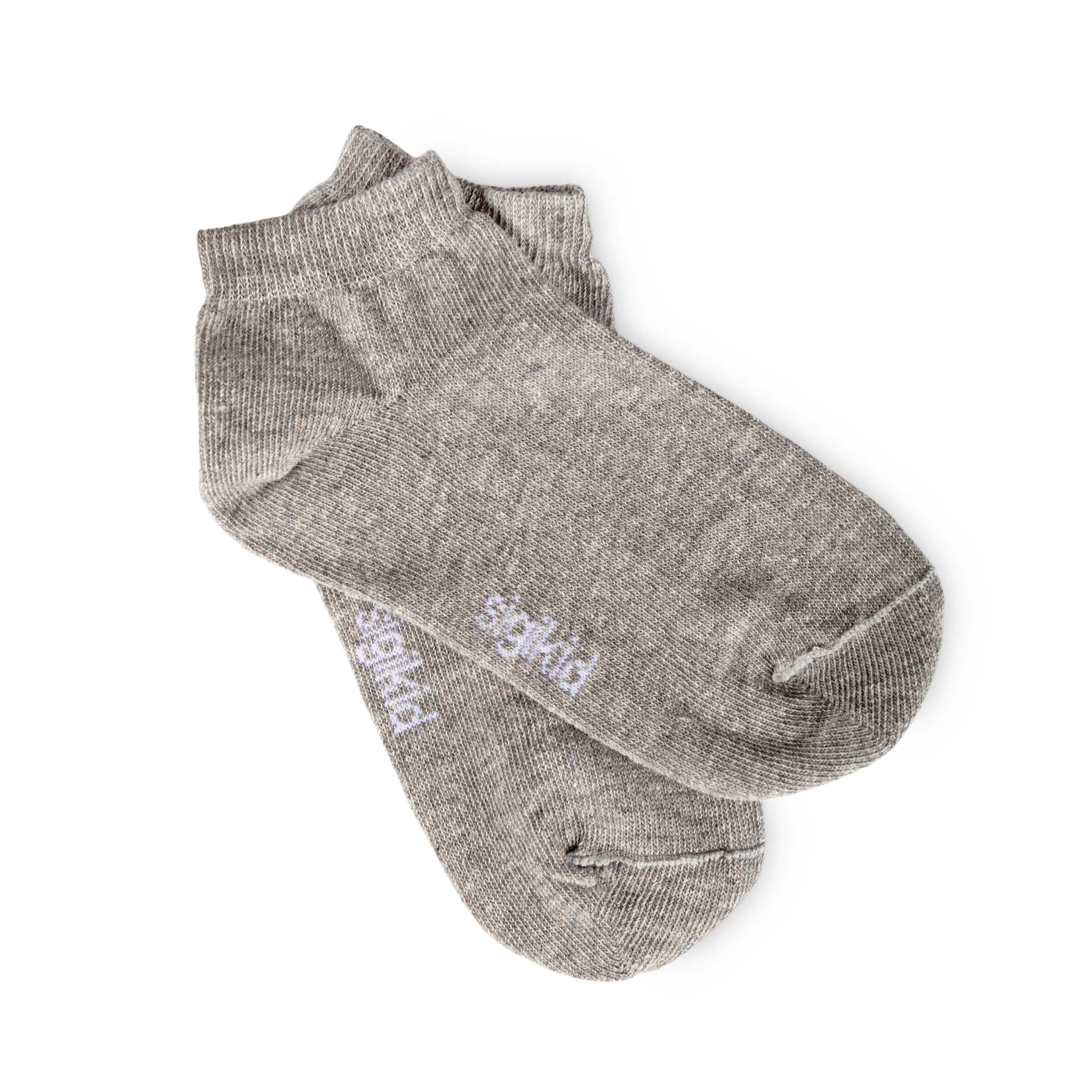 Children's trainer socks, grey marl