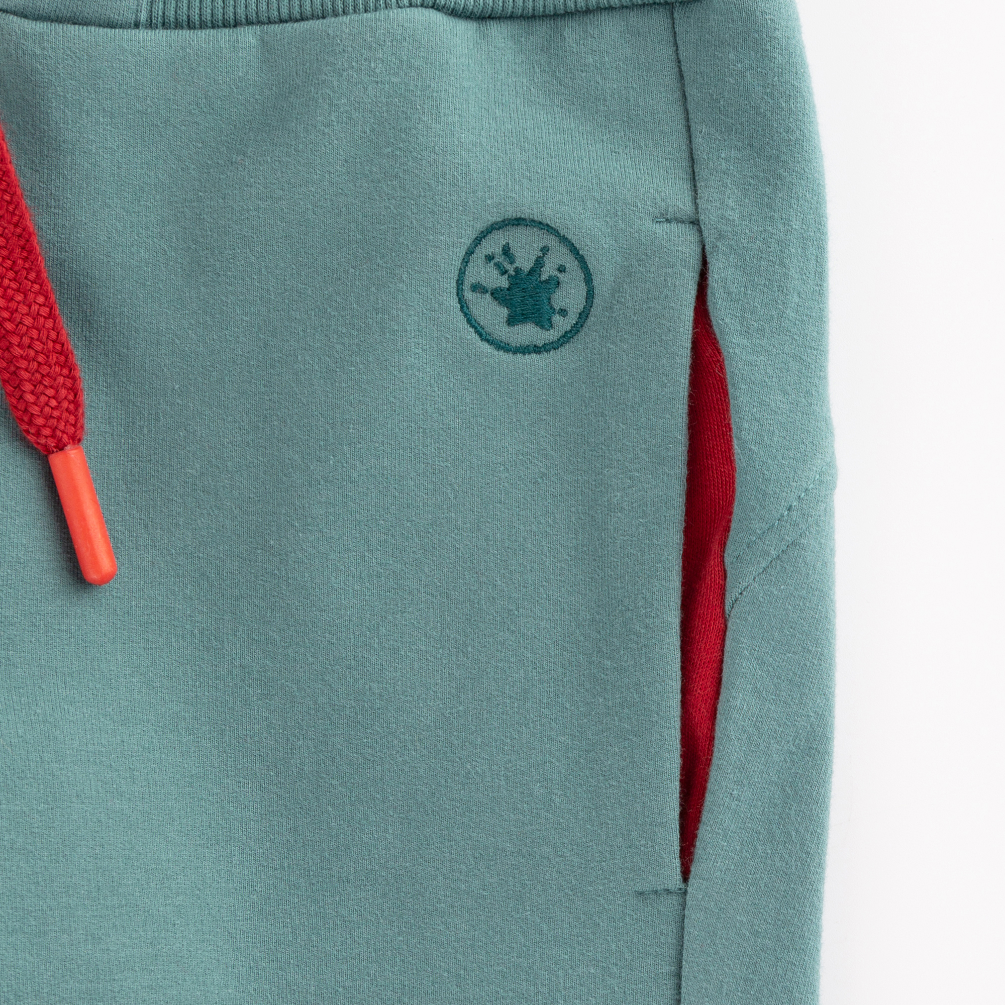 Children's sweat pants, back with dino footprints Children's sweat pants, back with dino footprints