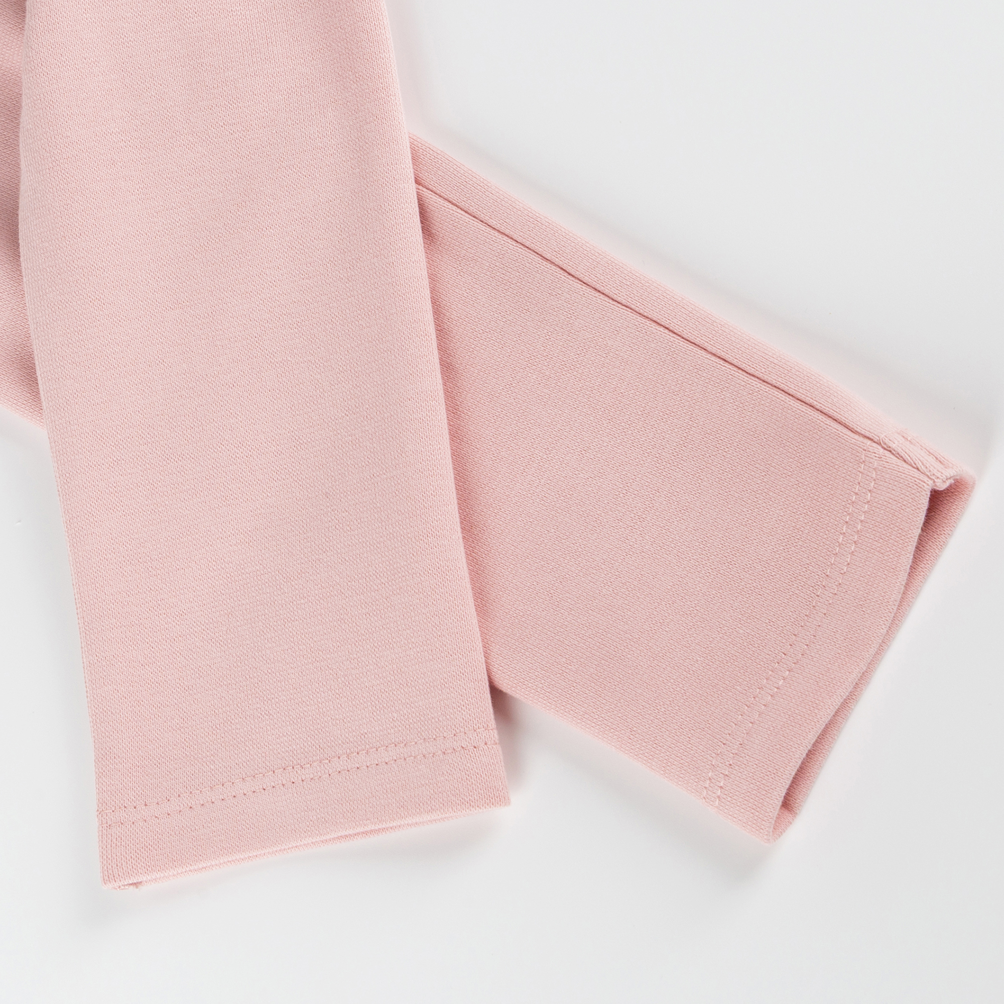 Kinder Rippstrick Leggings, rosa, Petit Croissant