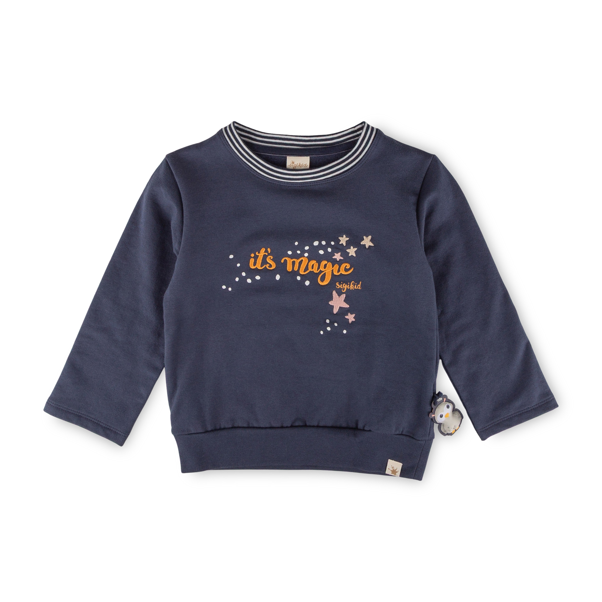 Baby Sweatshirt Eule Curious Owl, dunkelblau